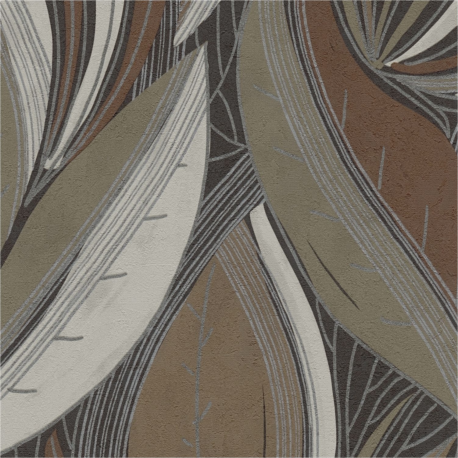 Vliestapete 786553 Metropolitan Stories Hot Spots Blumen Floral Braun A.S. Création