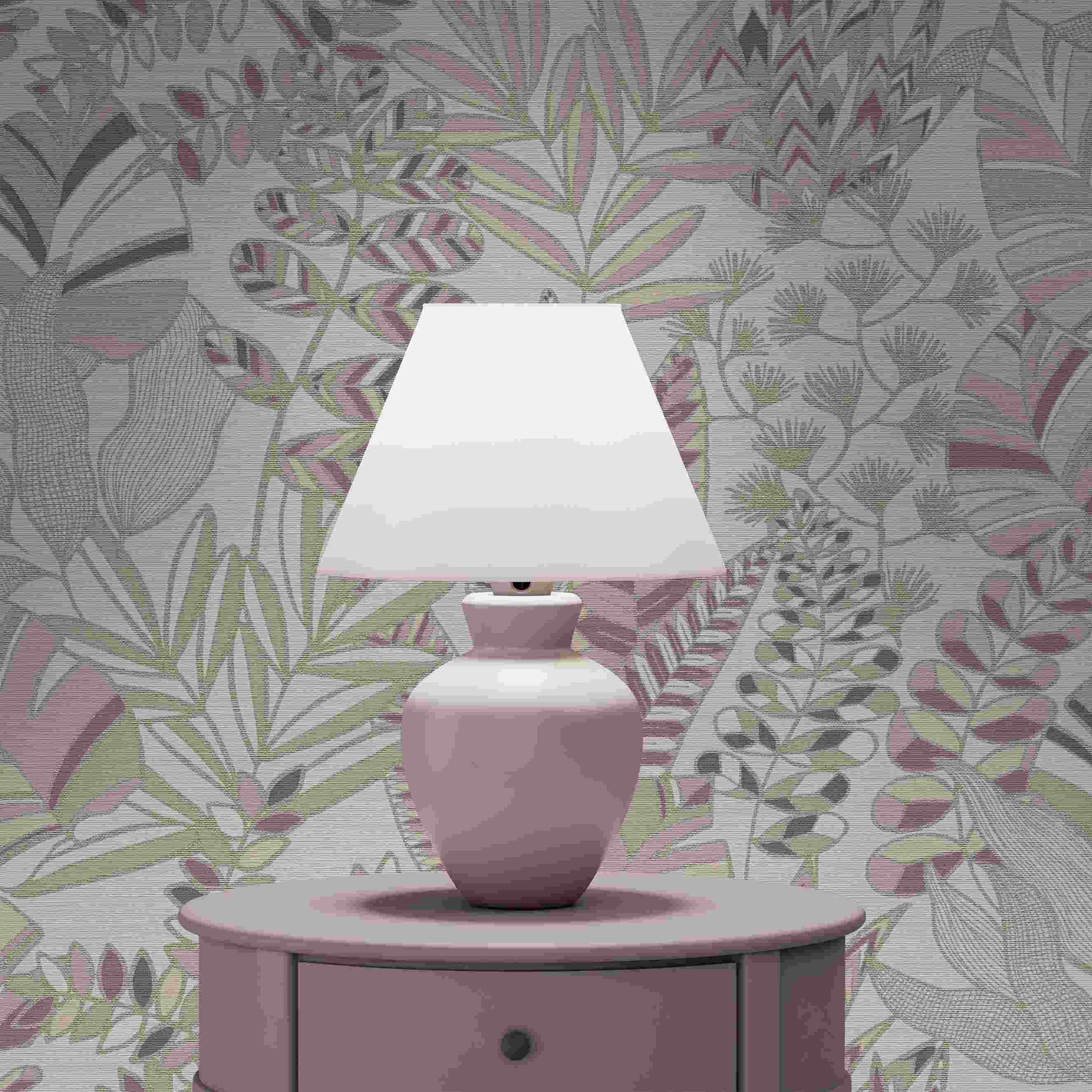 Tapete Carlos Blumen M1-No.4260 Vlies Rosa Weiß Floral Tadessi 10.05 x 0.53 m