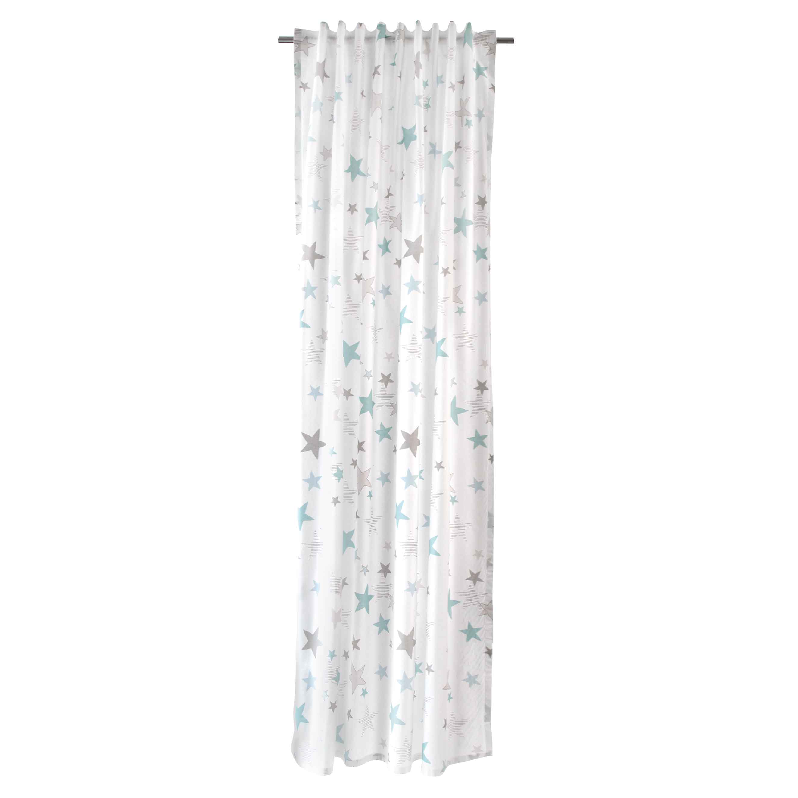 Schlaufenschal Flavio V3-No.40 | versch. Farben | Vorhang mit verdeckten Schlaufen | halbtransparent