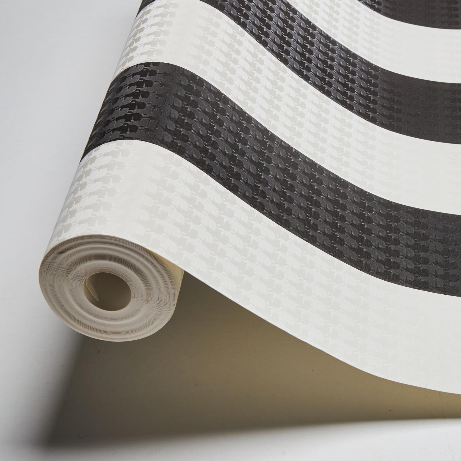Designer Karl Lagerfeld | No. 10140 | Vliestapete Streifenoptik | 0.53 m x 10.05 m | Schwarz
