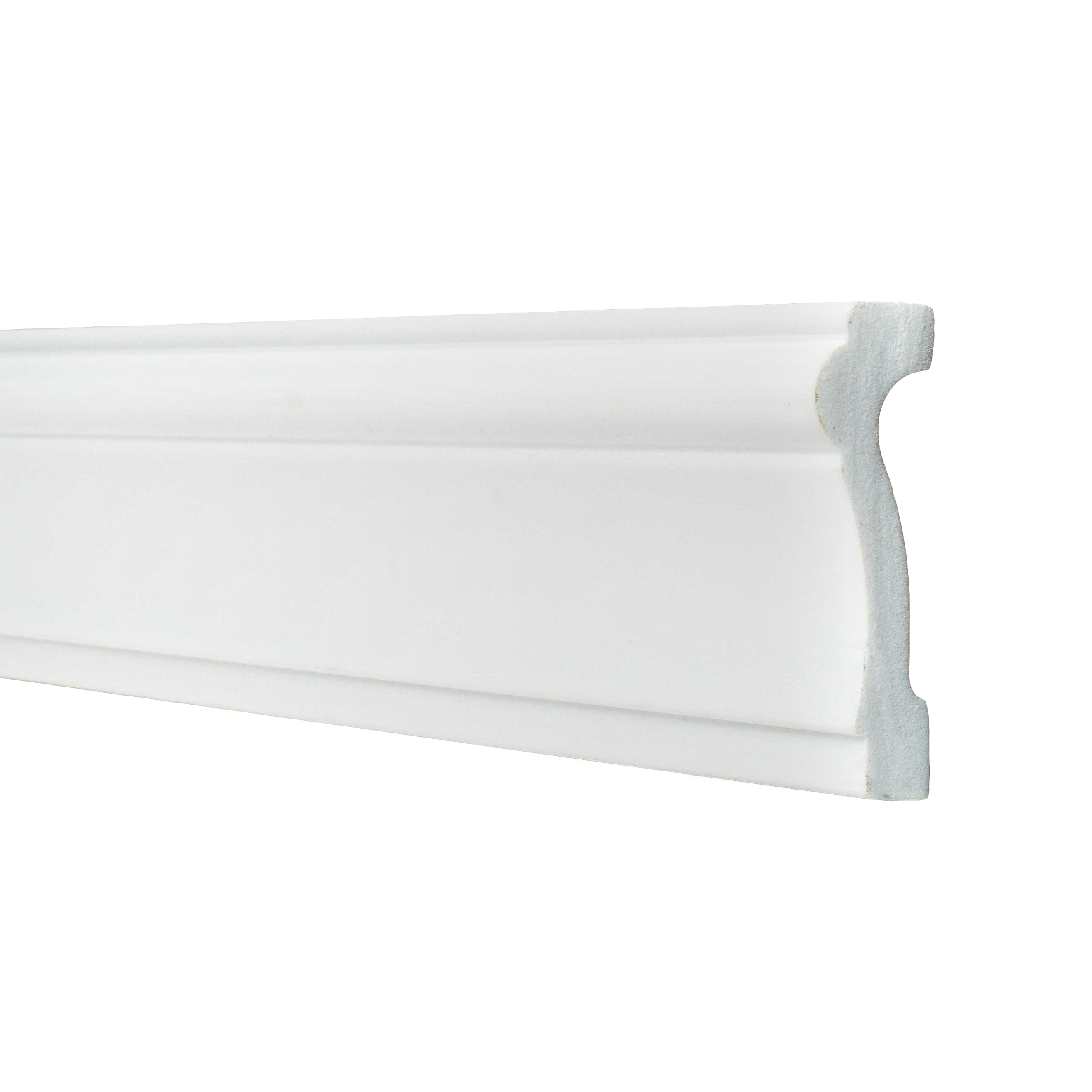 Zierleiste WL6 20 x 75 x 2000 mm Wandleiste Polystyrol Weiß NMC WALLSTYL