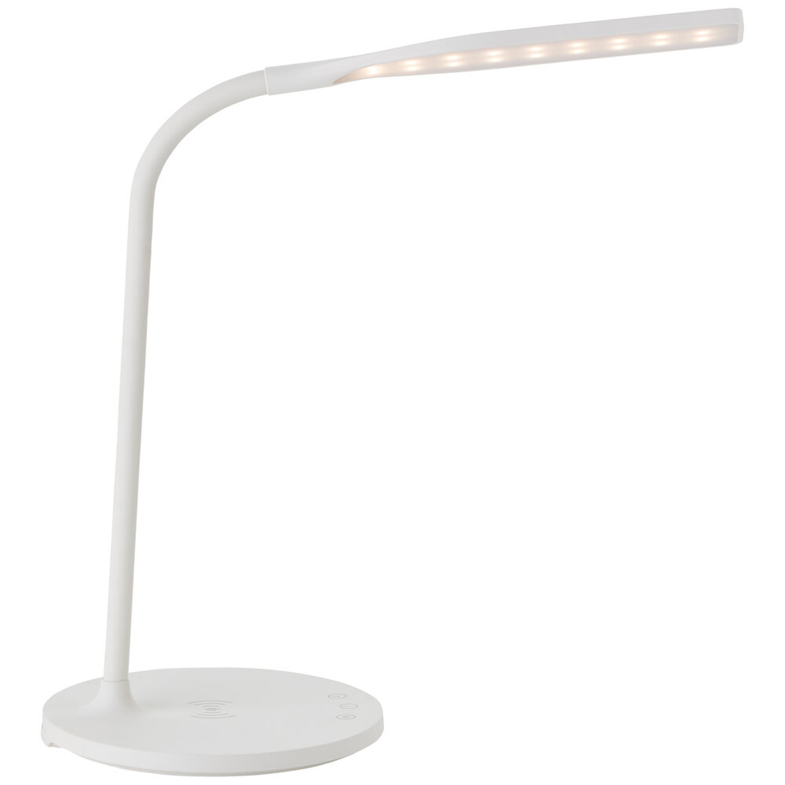 LED Tischleuchte 34 x 33 x 17 cm Weiss Kunststoff Tischlampe Modern Lichtfarbe: Variabel dimmbar
