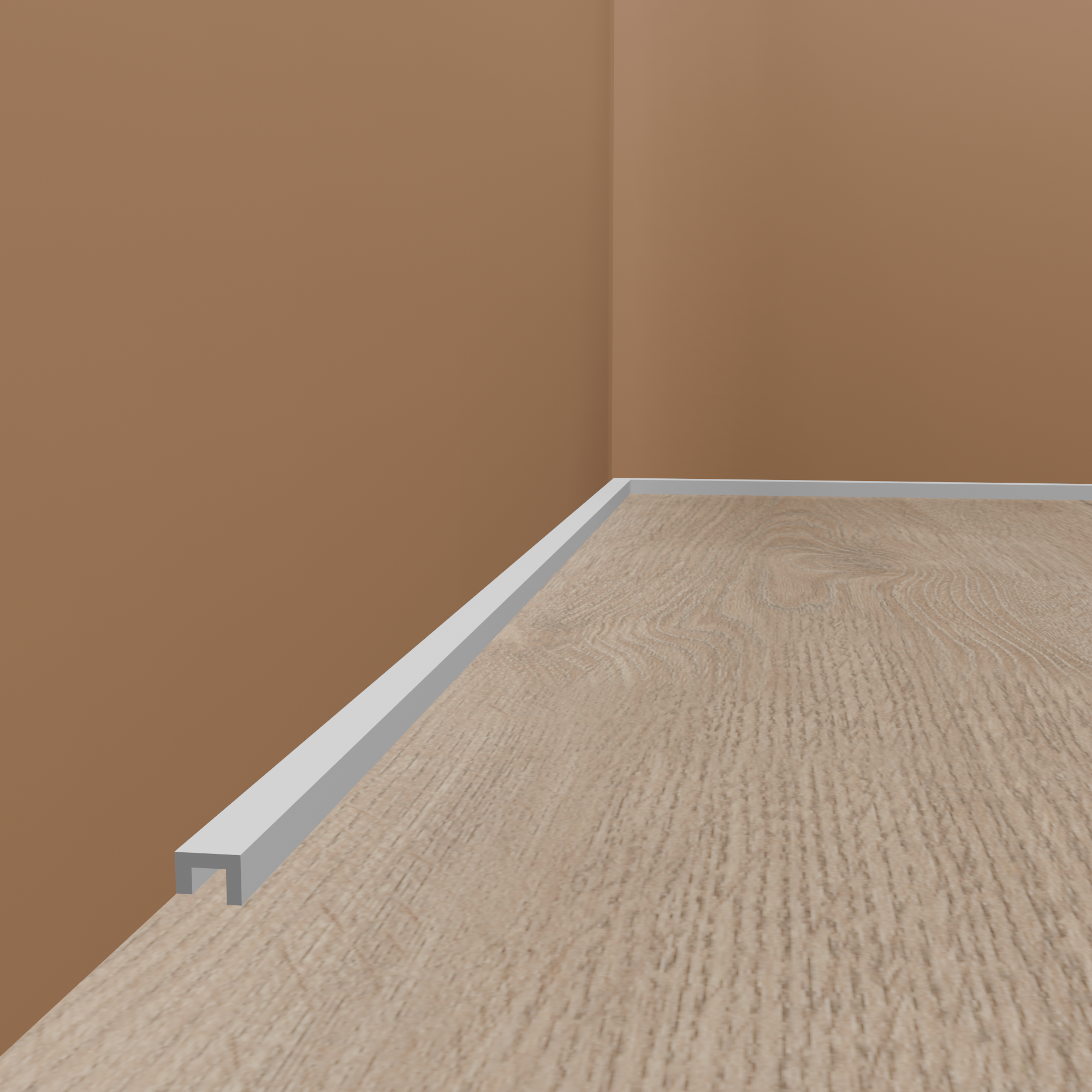 PROVISTON | Sockelleiste "RM021" | 25 x 20 x 2000 mm | Weiß | Fußleiste | Kabelkanal | Hochwertig