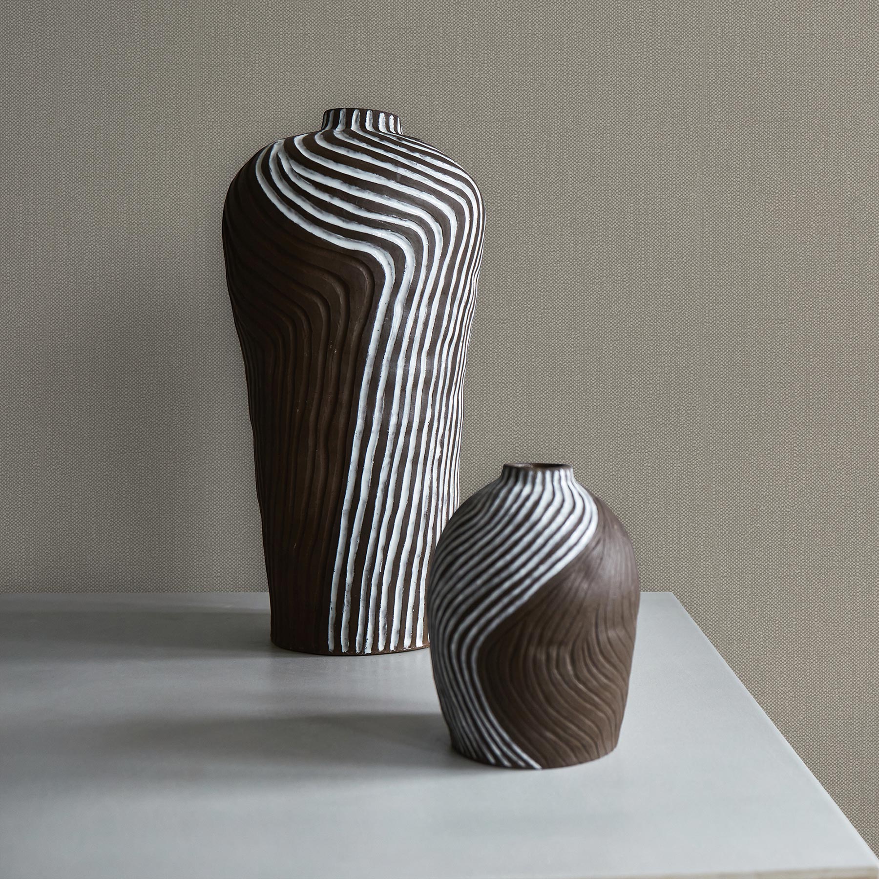 Tapete Uni M1-No.2006 Vliestapete Braun Tapete Einfarbig Unitapete