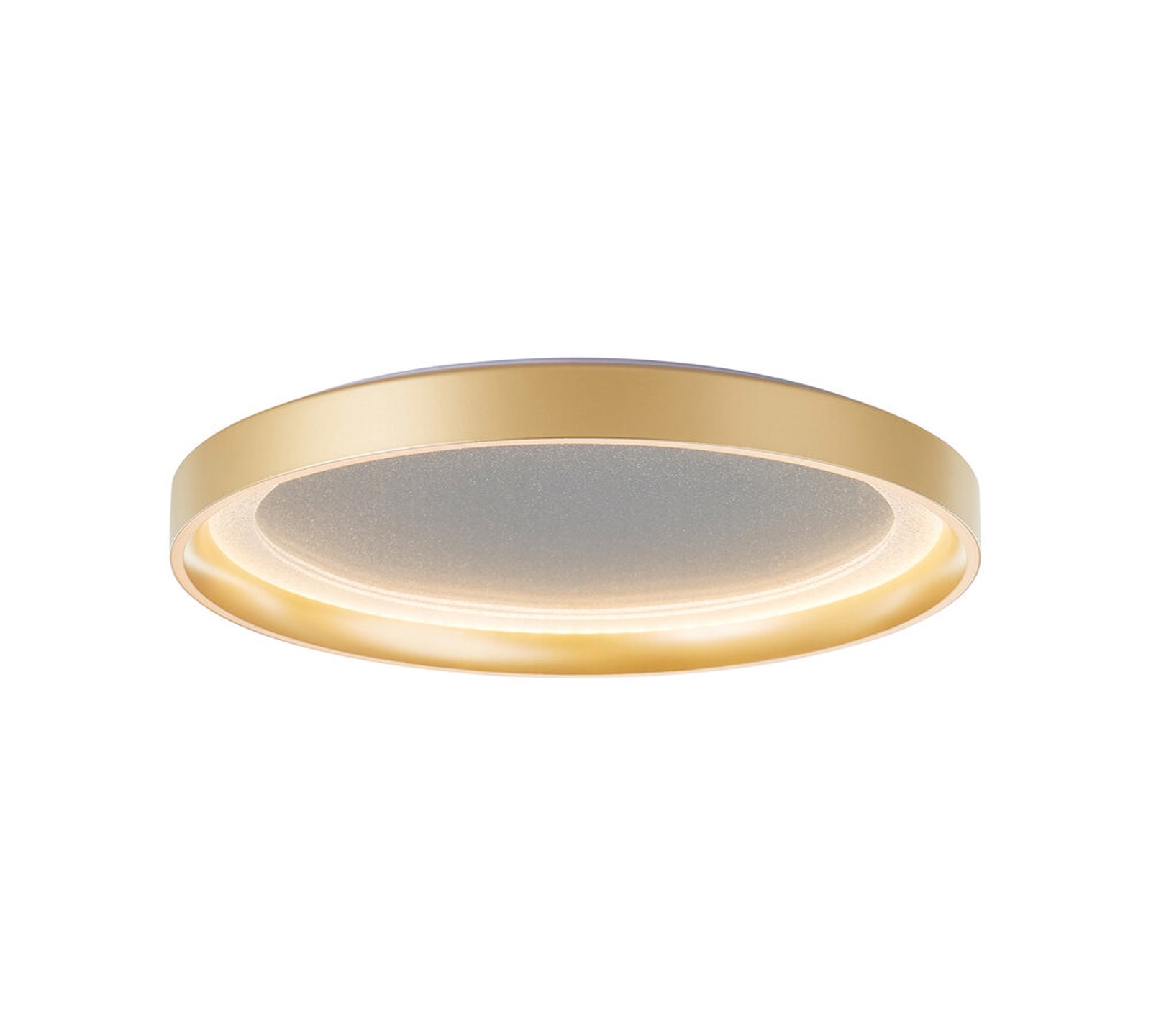 LED Deckenleuchte 4 x 33 cm Gold Metall Deckenlampe Glamour Modern Harmonisch