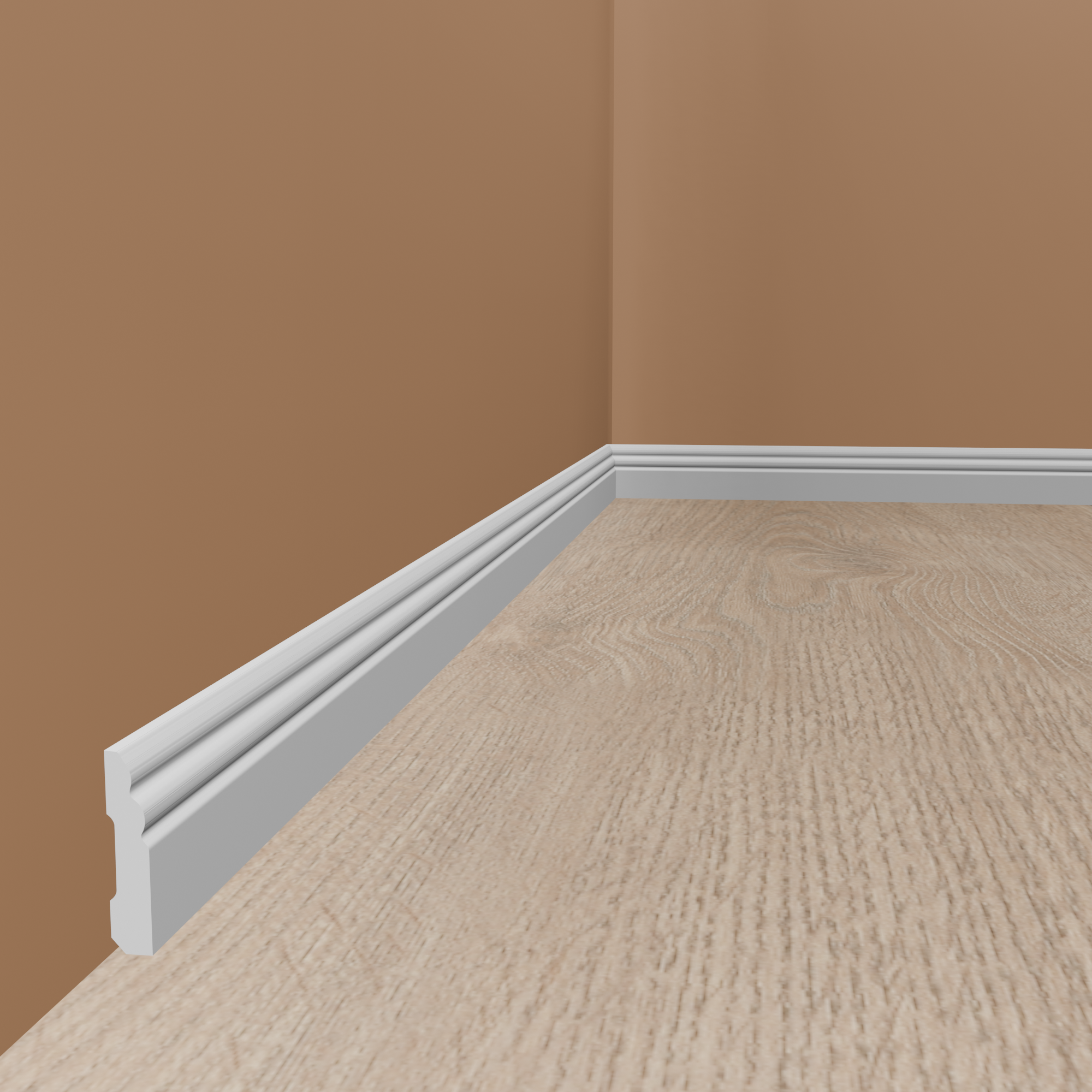 PROVISTON Sockelleiste Berliner Profil | Kunststoff Weiß | Hamburger Leiste in versch. Höhen PROVISTON Sockelleiste Berliner Profil | Kunststoff Weiß | Hamburger Leiste in versch. Höhen