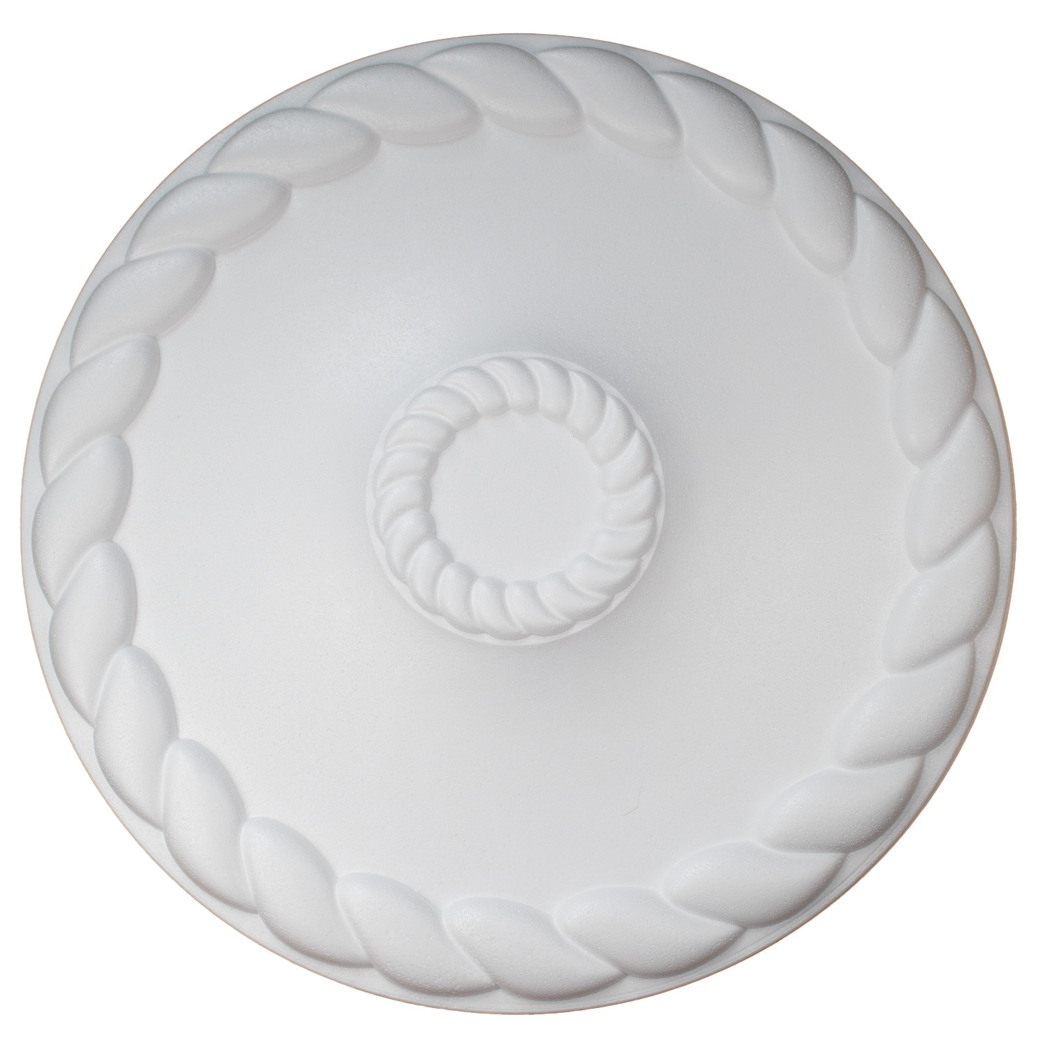 Marbet | Deckenrosette "R22" | Ø 60 cm | Styropor | weiß