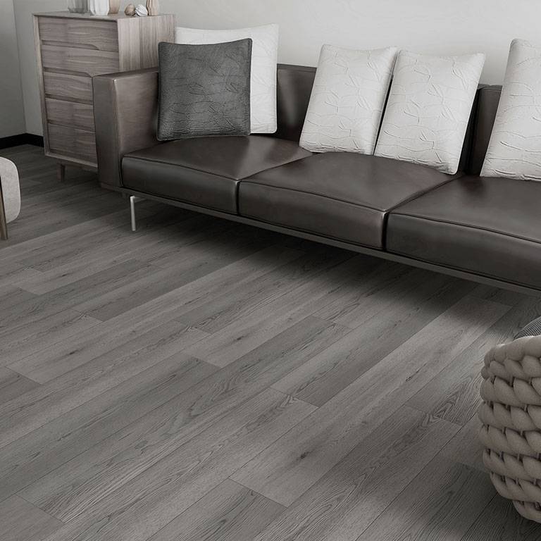 Check One Vinylboden 2473 Vogelsang 1220 x 228 x 5 mm Klick Vinyl Holzoptik Eiche Grau