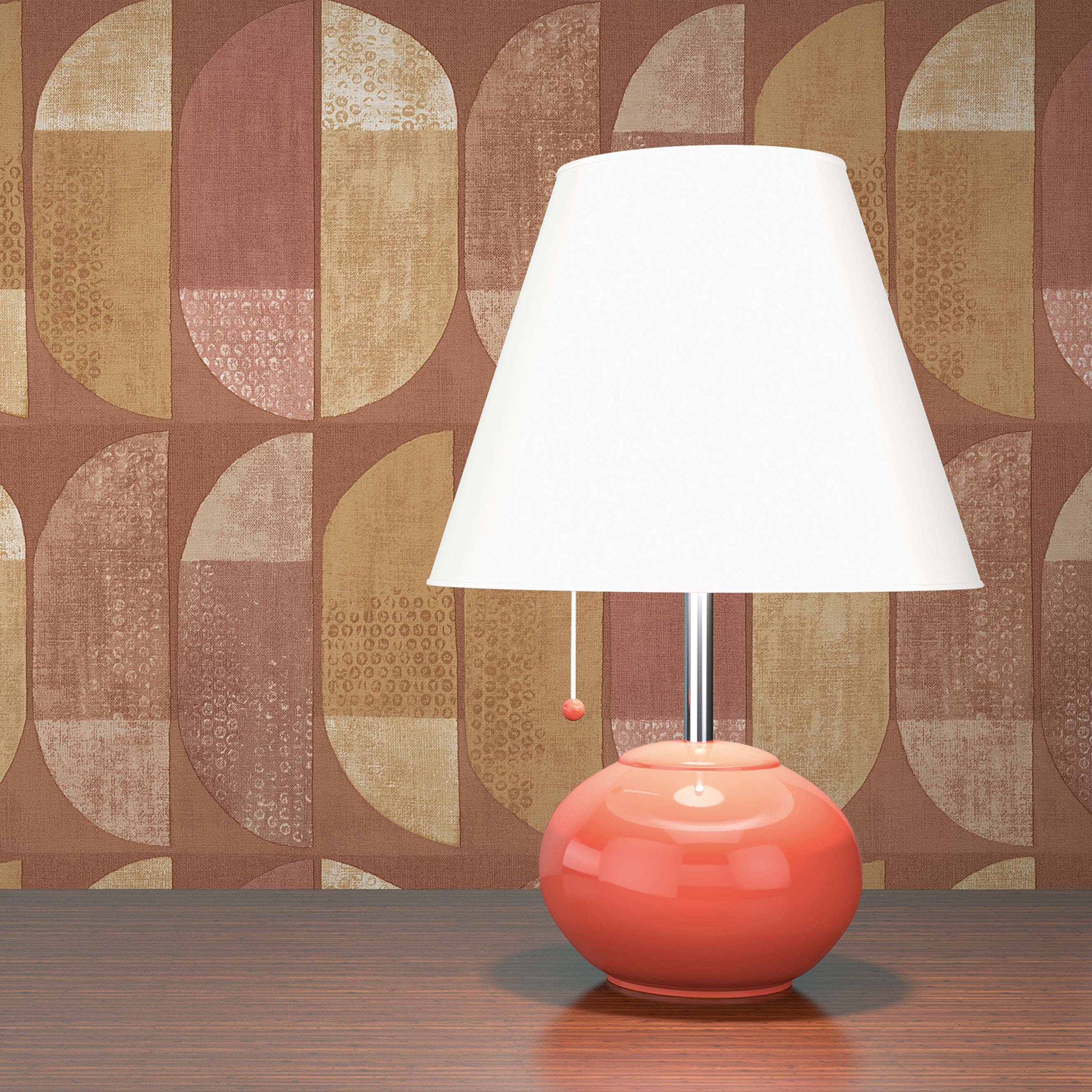 Tapete Grafik Roberto M1-No.1469 Vliestapete Orange Gelb Geometrisch Skandinavisch