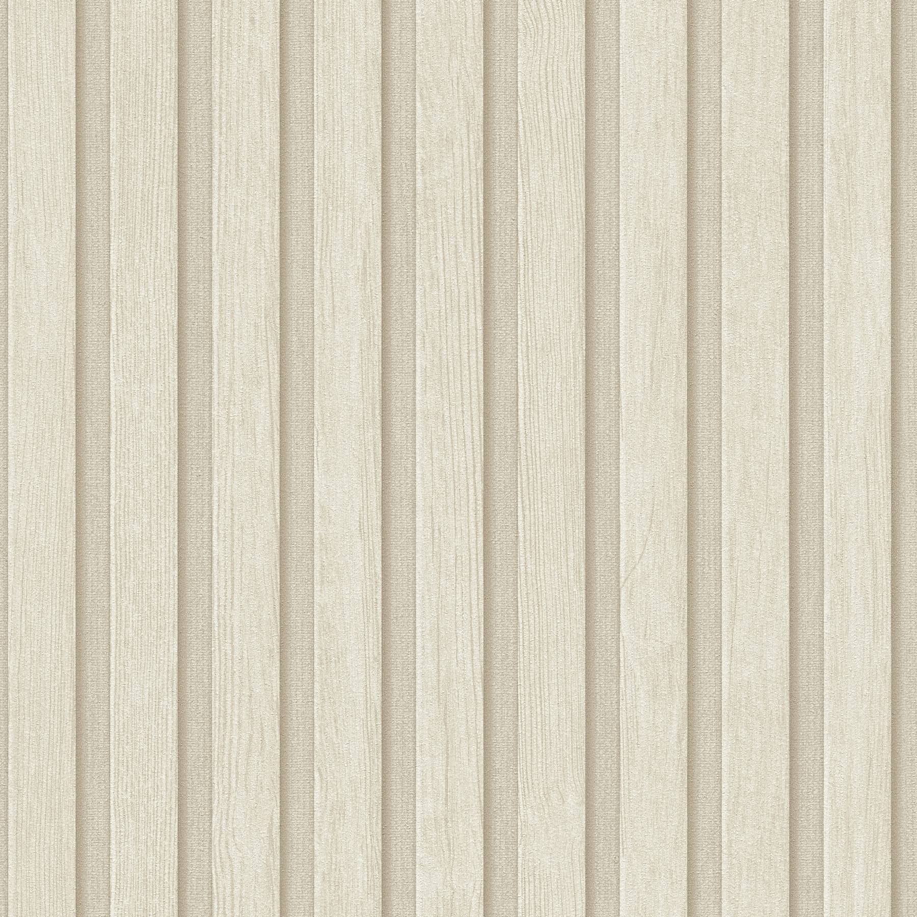 A.S. Creation | PintWalls II | Holzpaneele | 391096 | Vliestapete | 10.05 m x 0.53 m | Creme