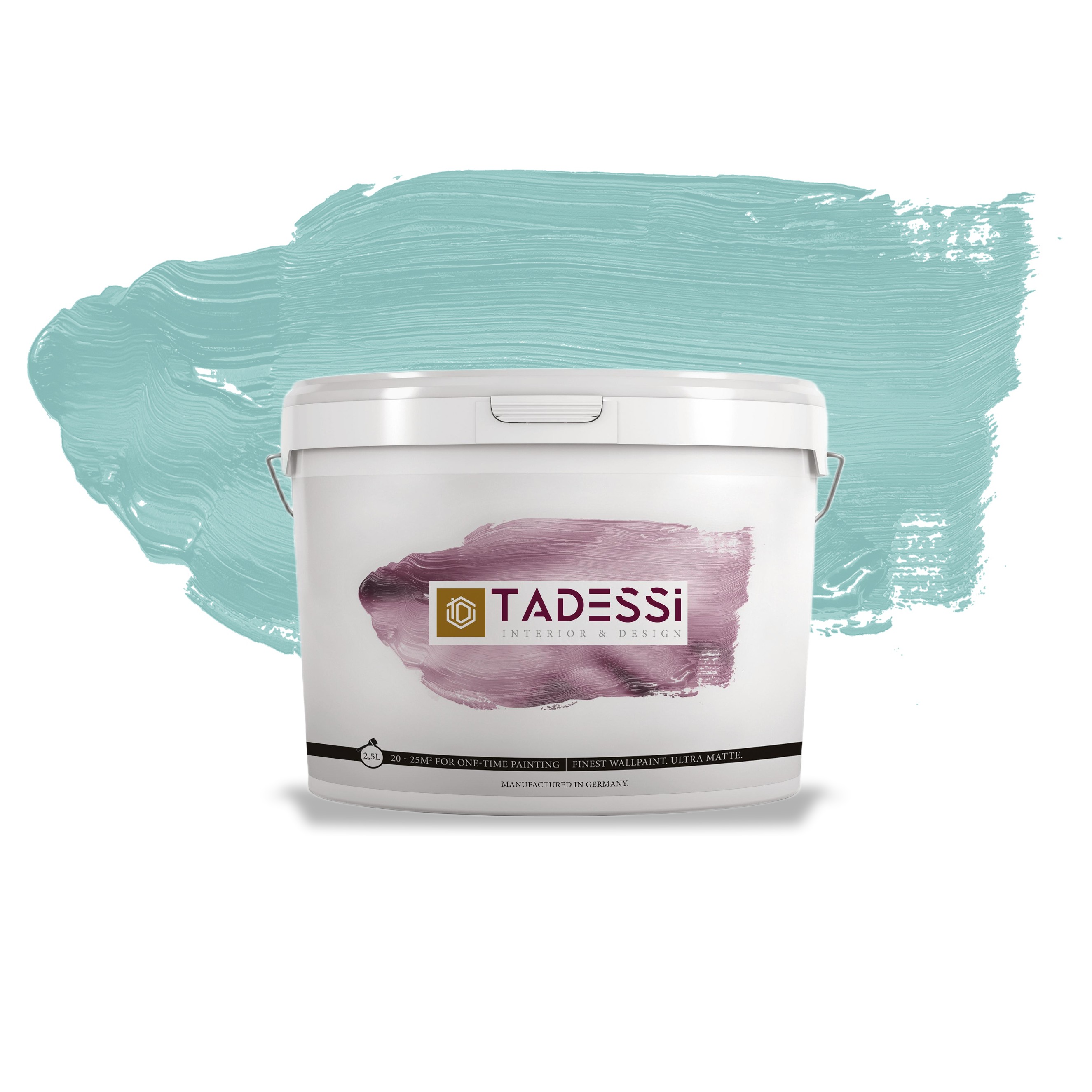 TADESSI Color Vista - Wandfarbe Pastellgrün - Jadegrün - Matte Innenfarbe - Hochwertige Dispersion