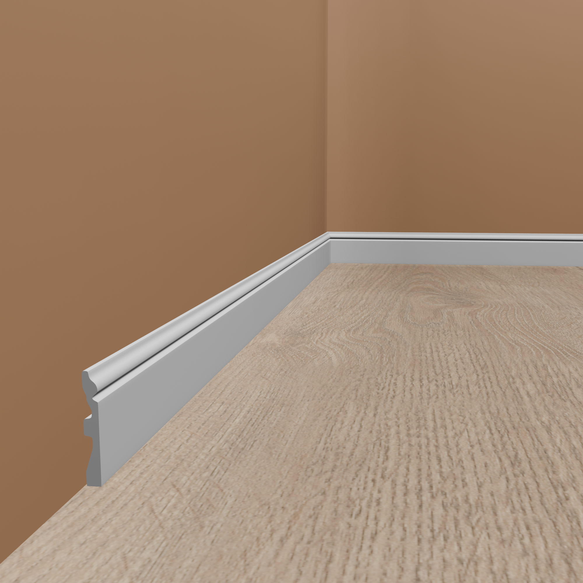 Elite Decor | Fußleiste CR941 | Polyurethan | 15 x 120 x 2000 mm | Sockelleiste Kunststoff | Weiß Elite Decor | Fußleiste CR941 | Polyurethan | 15 x 120 x 2000 mm | Sockelleiste Kunststoff | Weiß