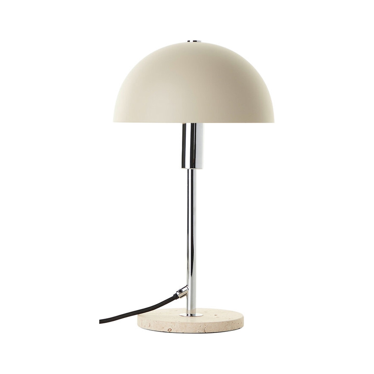 Geeignet für LED-Leuchtmittel Tischleuchte 35.5 x 20.3 cm Beige Metall Tischlampe Modern Harmonisch