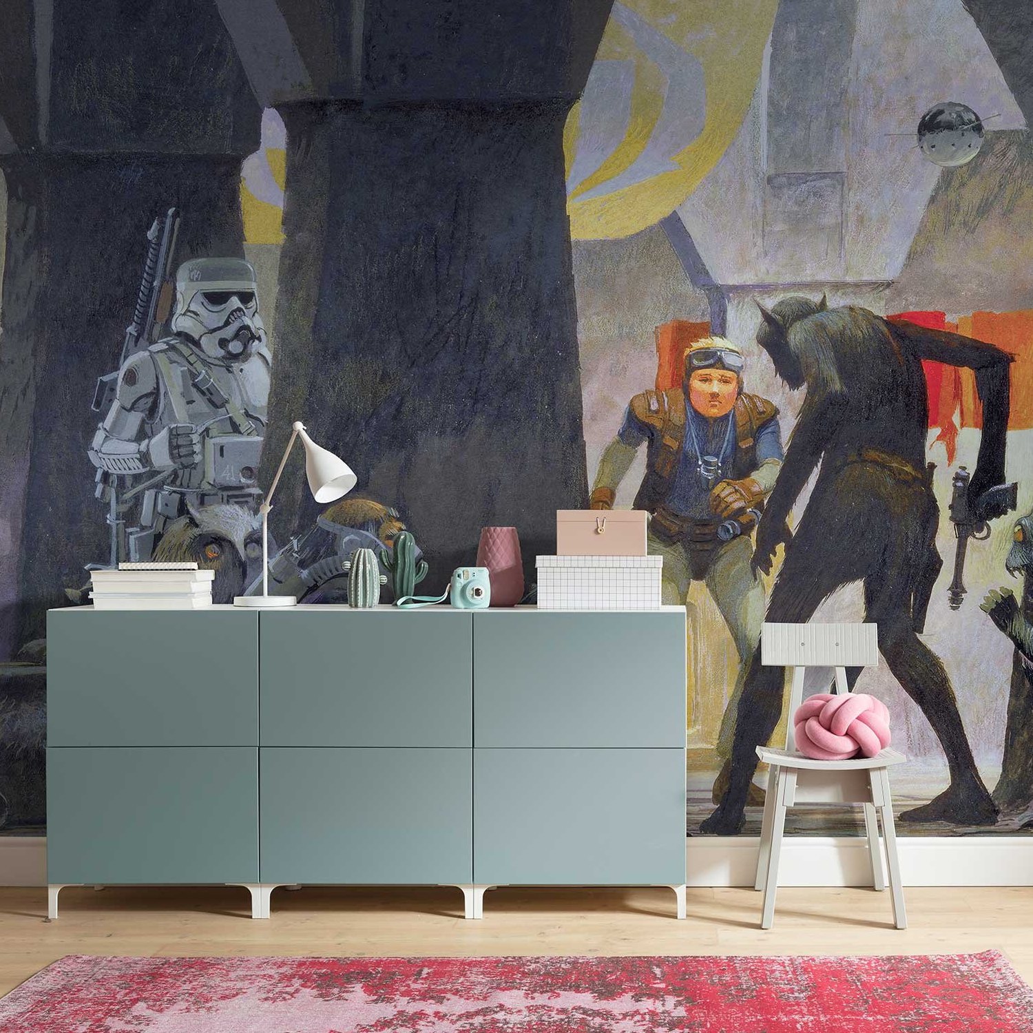 Komar Fototapete Star Wars Mos Eisley Streets 250 x 500 cm Vlies Raumhafen Schurken Ganoven