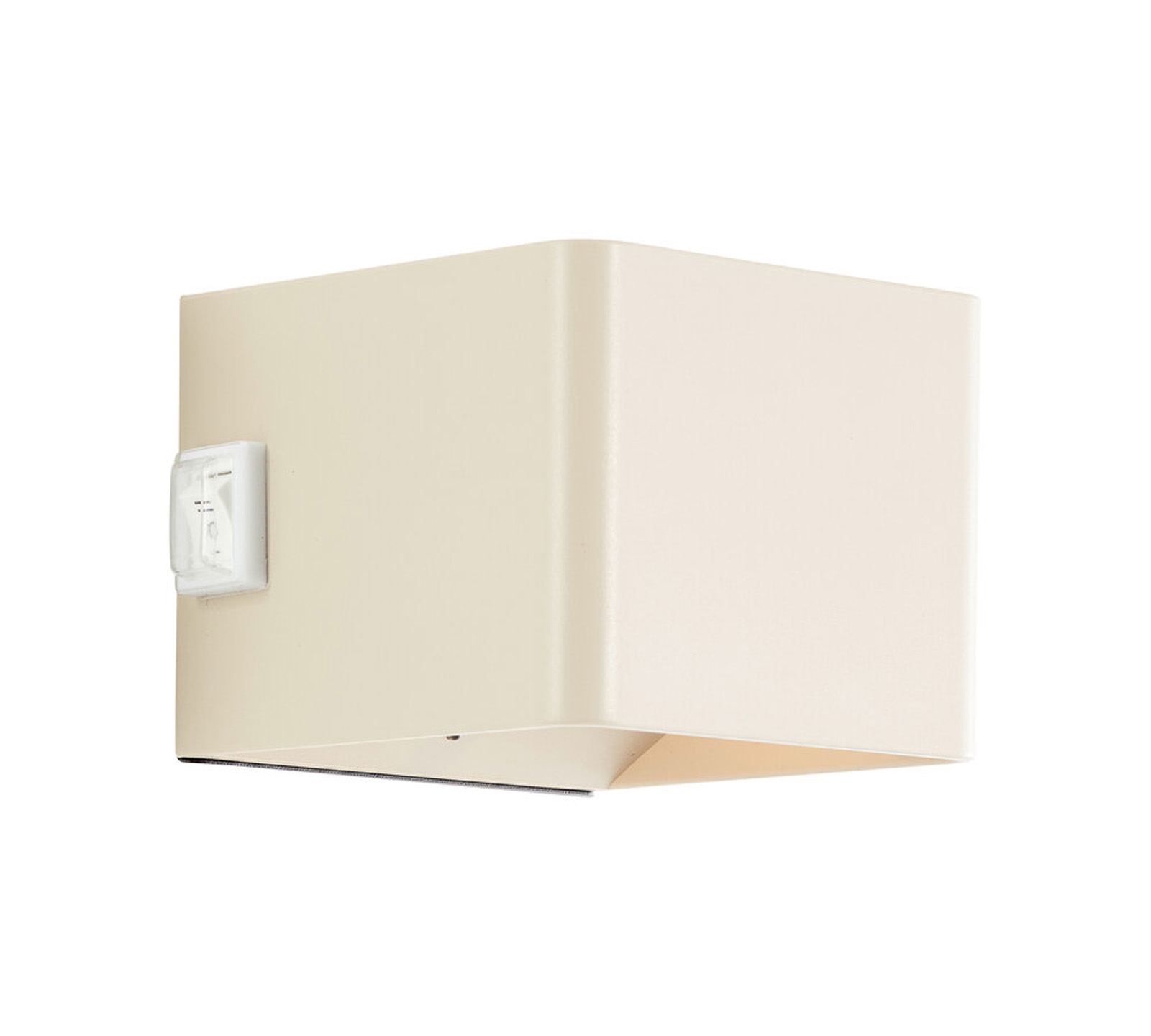 LED Wandleuchte 8 x 10.1 x 10.3 cm Beige Kunststoff Wandlampe Modern Harmonisch