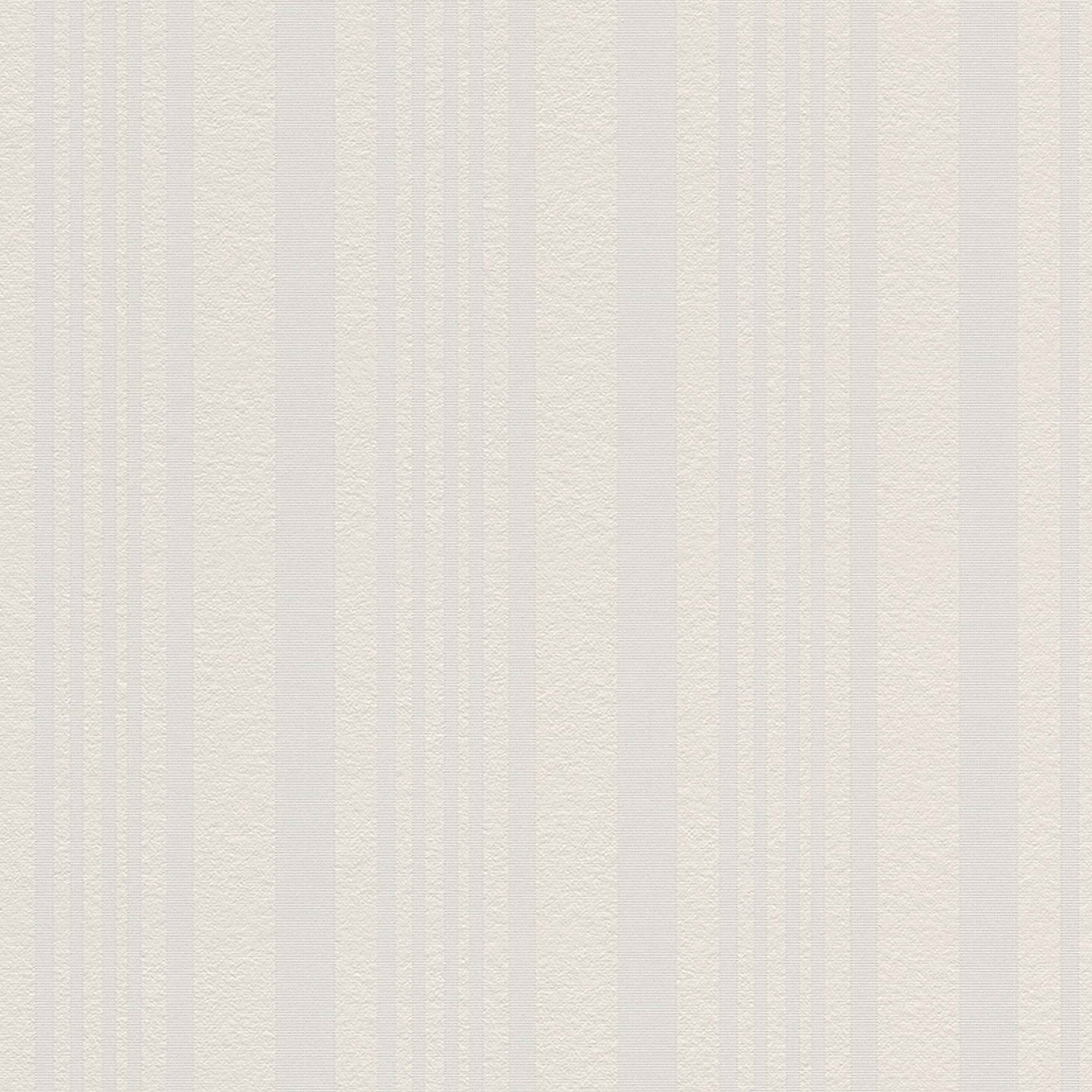 A.S. Creation | Meistervlies | 569813 | Vliestapete | Streifenoptik | 0.53 x 10.05 m | Weiß