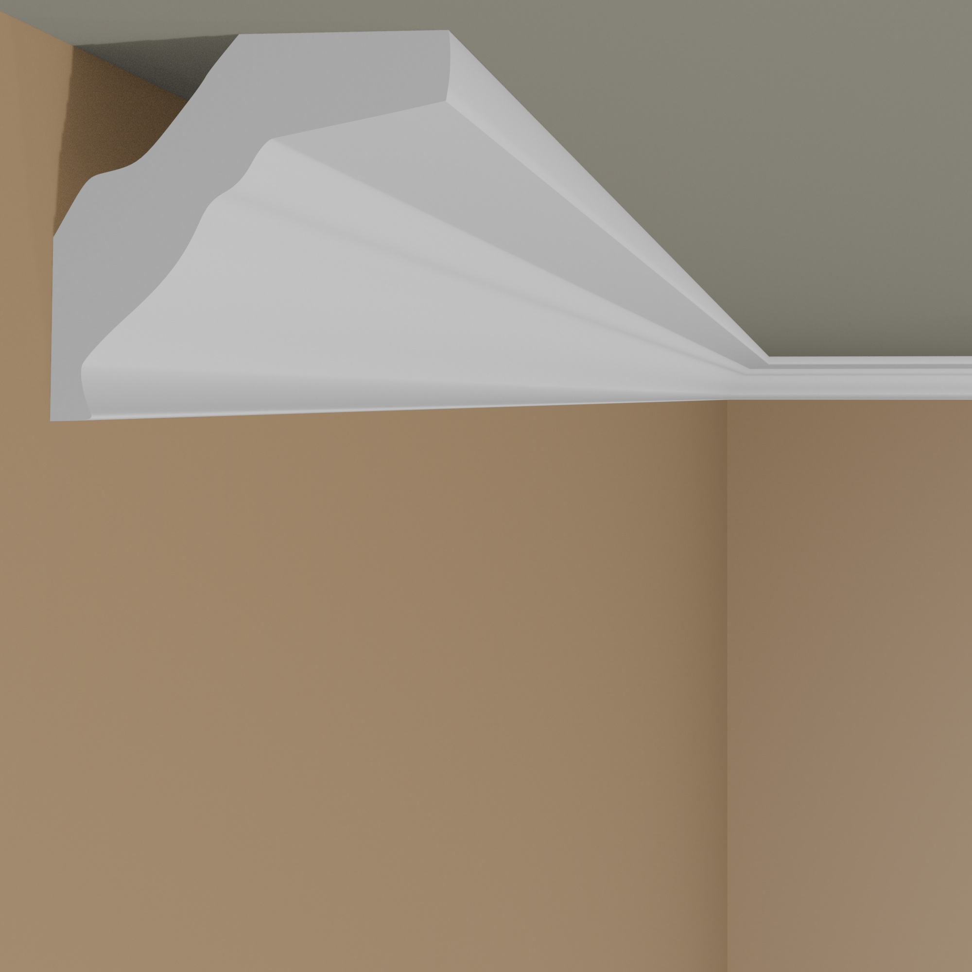 Mardom Deckenleiste MDB174 Profoam 52 x 49 x 2000 mm Weiß Stuckleiste Zierlich