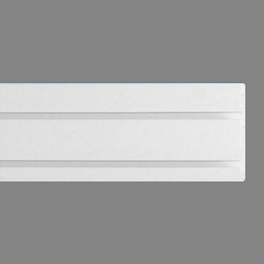 Wiesemann | Gardinenschiene | Zweiläufig | Kunststoff | 15 x 63 x 1200 mm | Vorhangschiene | Weiß