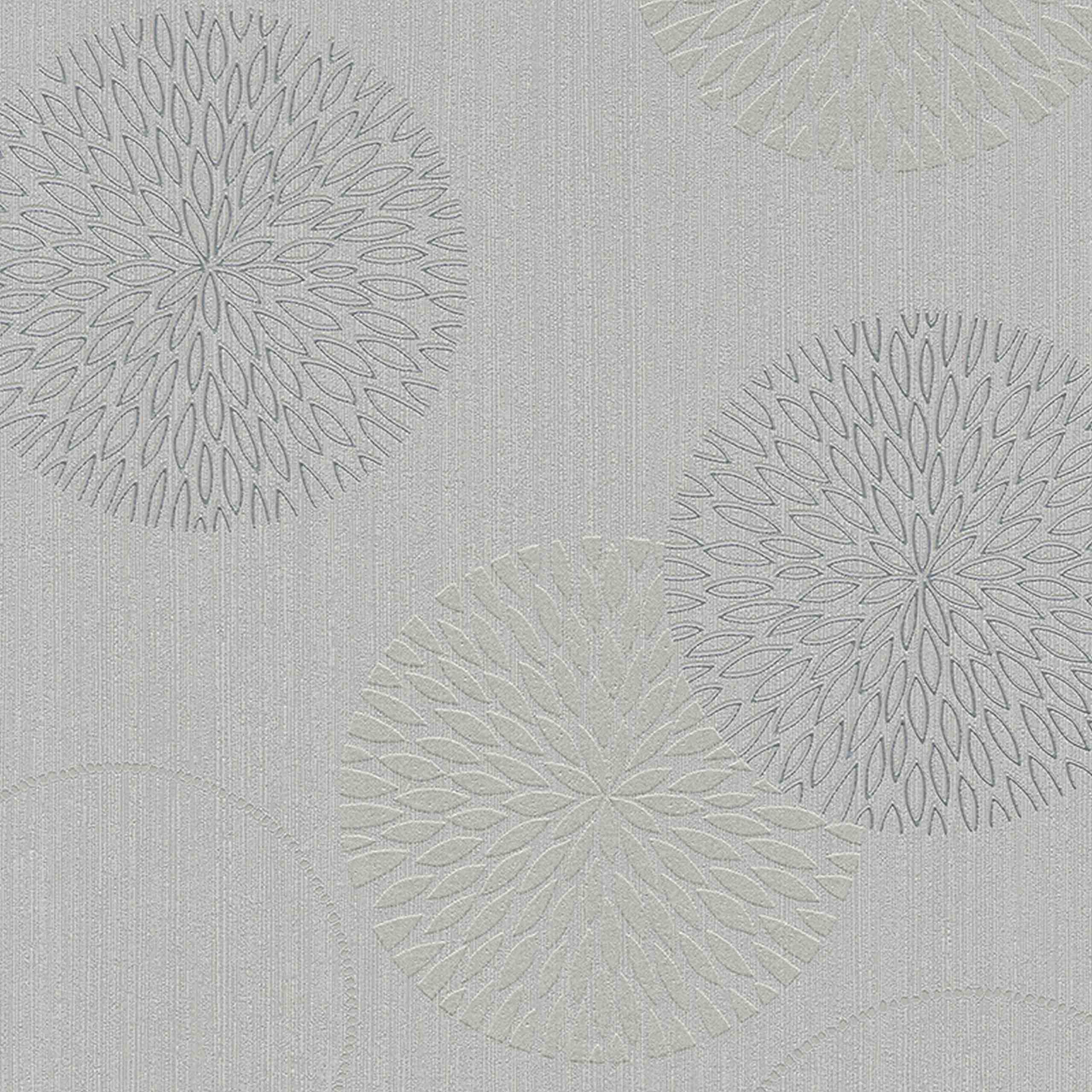 A.S. Creation | Spot 2 | 937921 | Vliestapete | Blumenoptik | 0.53 x 10.05 m | Grau