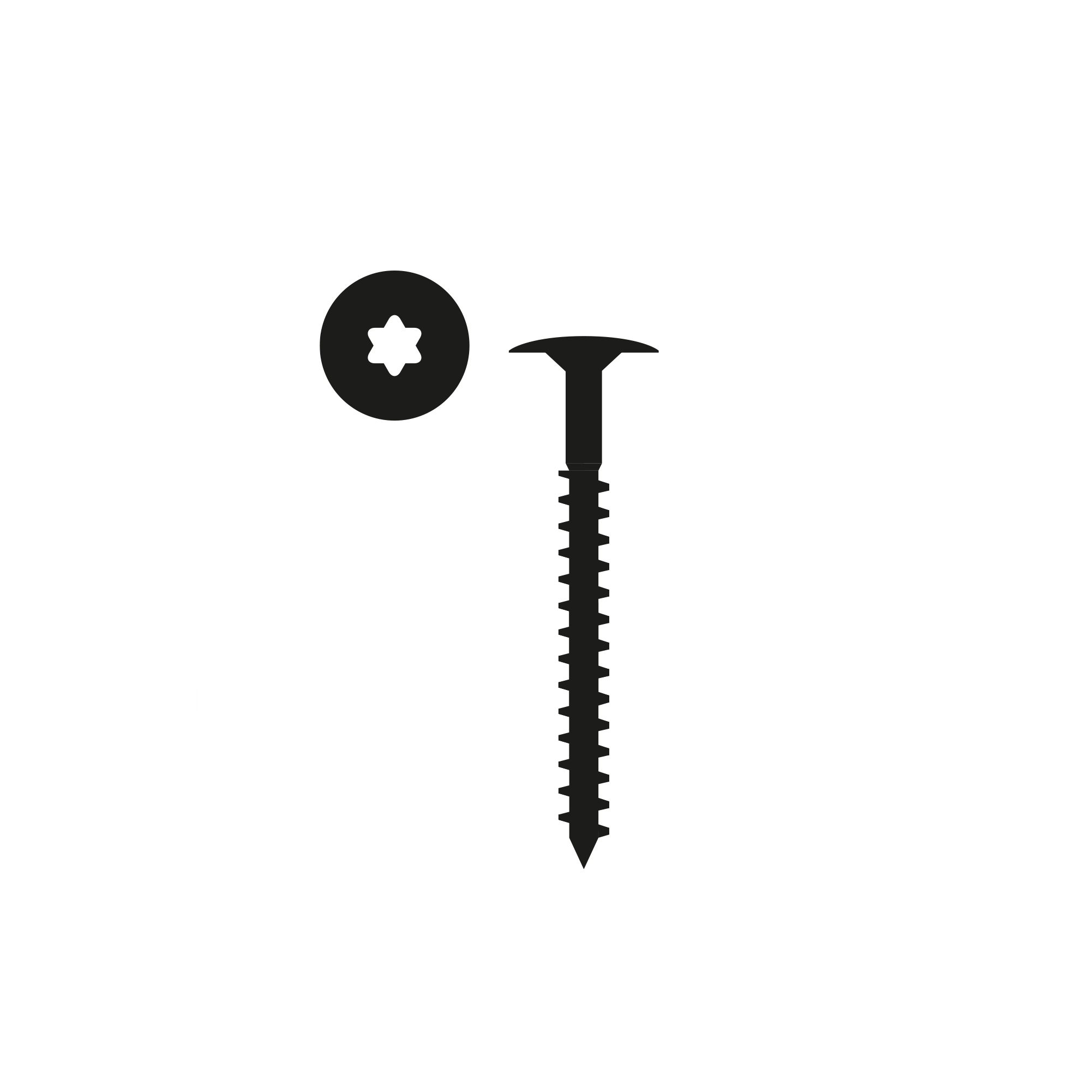 Schrauben für Akustikpaneele 4.5 x 45 mm TX25 Metall Schwarz | Neuhofer