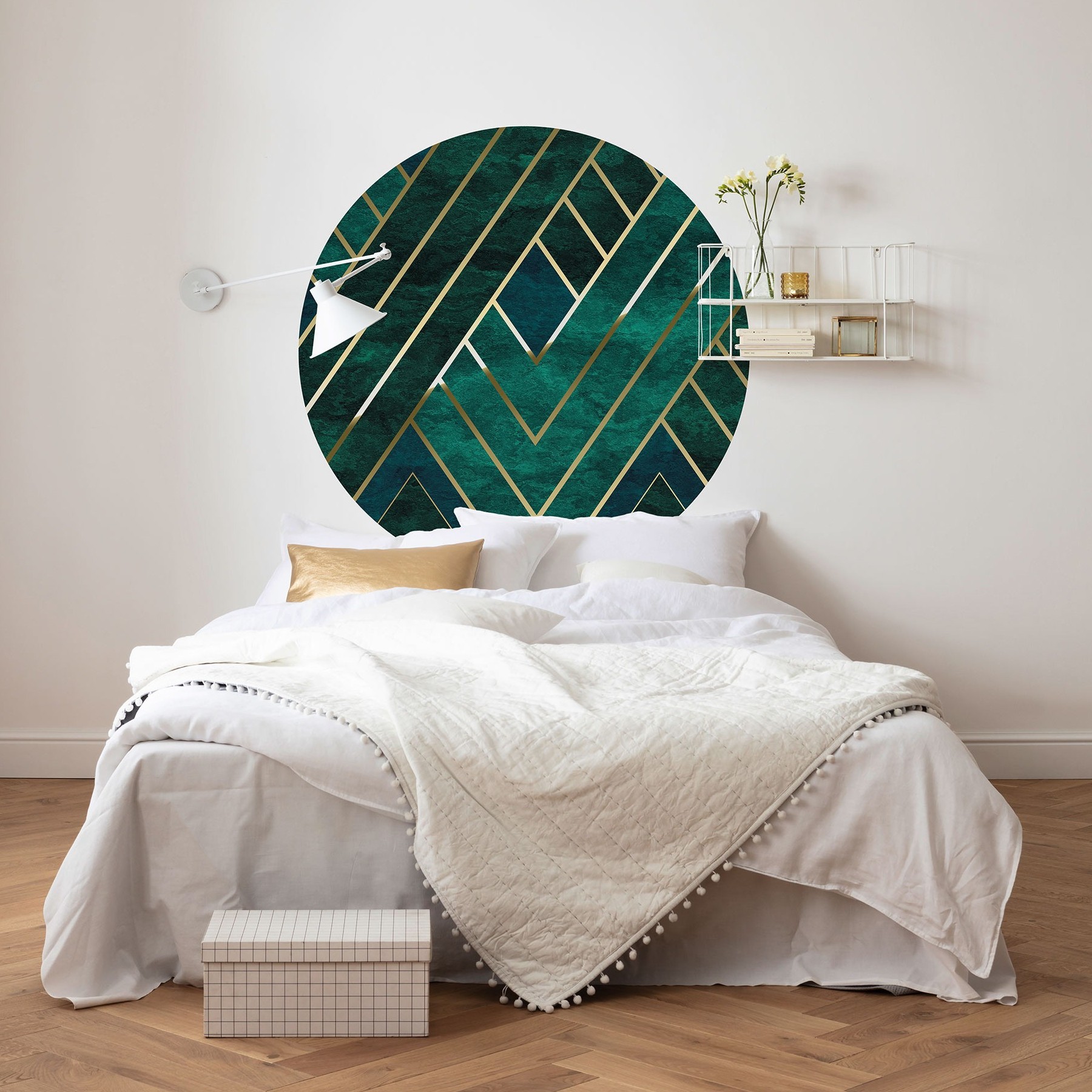 Komar Fototapete Disney Dot Jade 125 x 125 cm Wandtattoo Vlies Selbstklebend Luxus