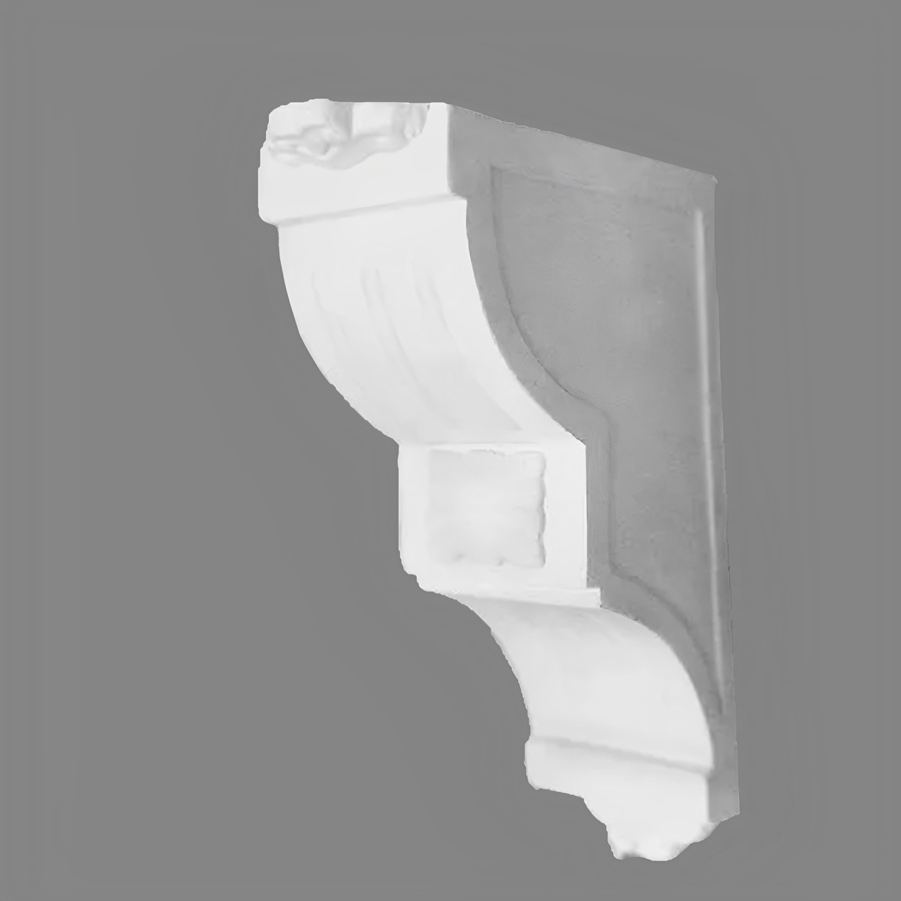 PROVISTON | Gipskonsole Fredericton | Echter Gipsstuck | 114 x 355 mm | Konsole aus Gipsstuck