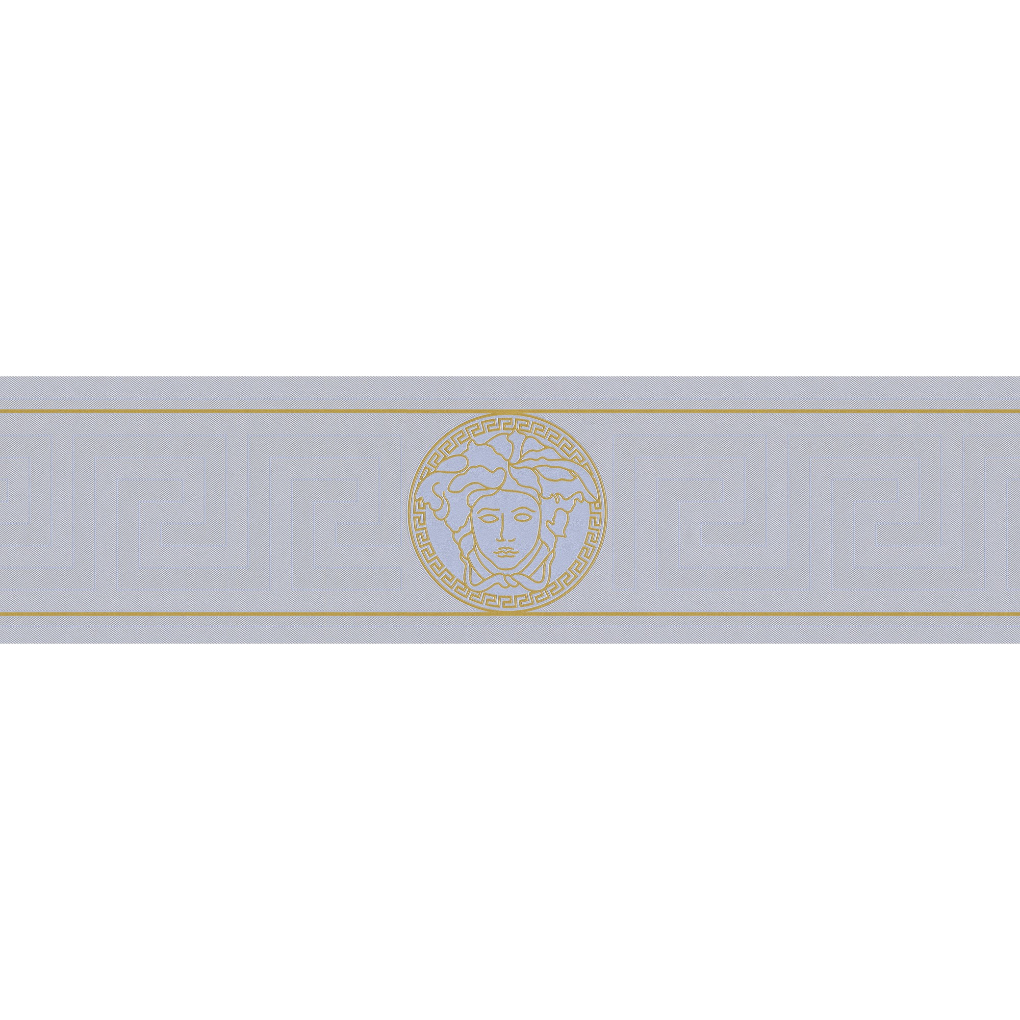 A.S. Creation | Versace 3 | 935225 | Vliesbordüre | Borte | 0.13 x 5 m | Silber