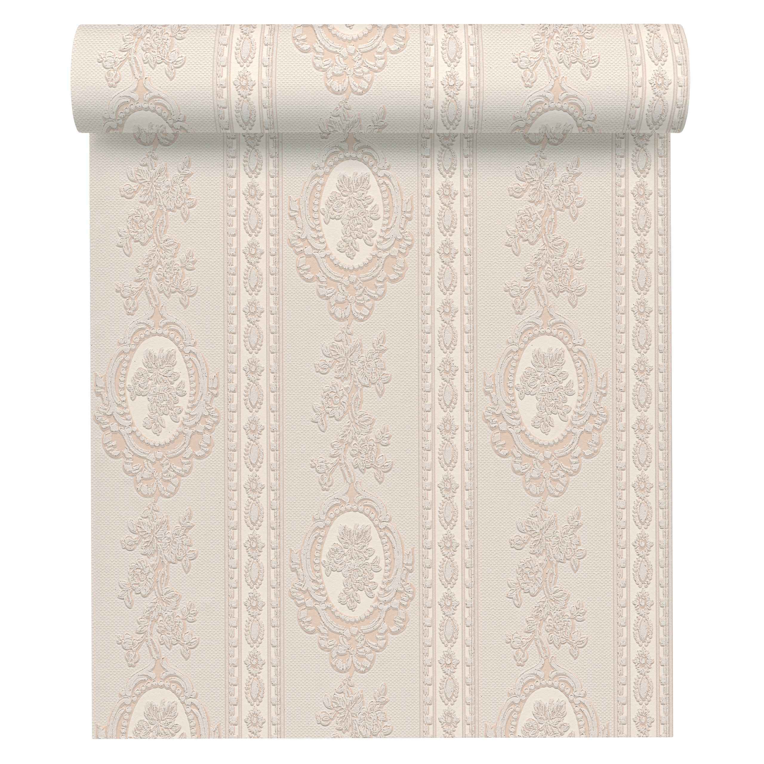 A.S. Creation | Einzelblatt | 186133 | Papiertapete | Streifenoptik | 0.53 x 10.05 m | Beige