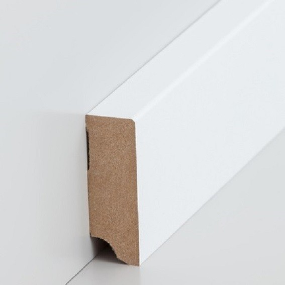 Sockelleiste "Brühl" MDF 19 x 58 x 2500 mm Weiß Modern by PROVISTON