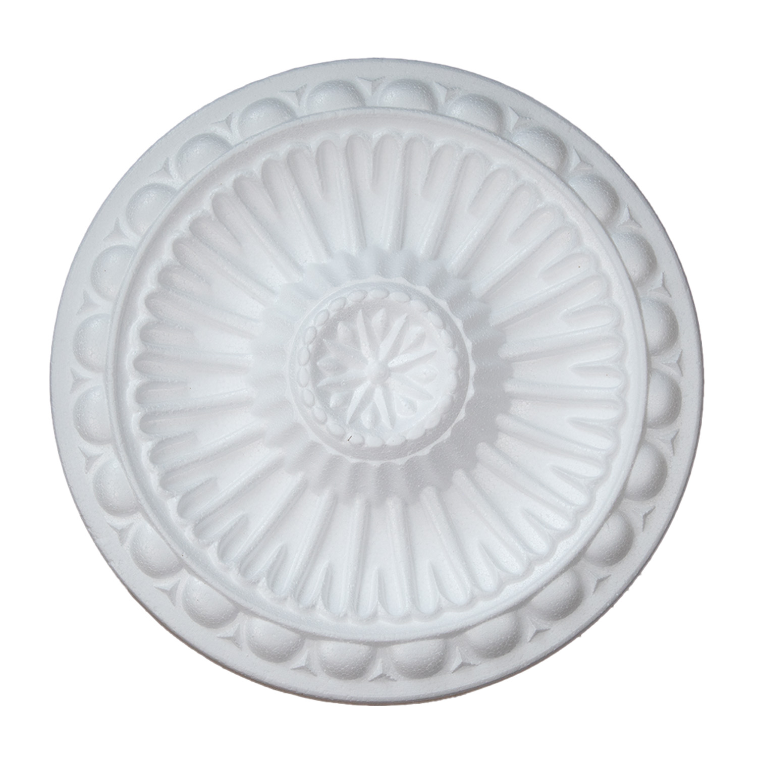 Marbet | Deckenrosette "R16" | Ø 28cm | Styropor | weiß