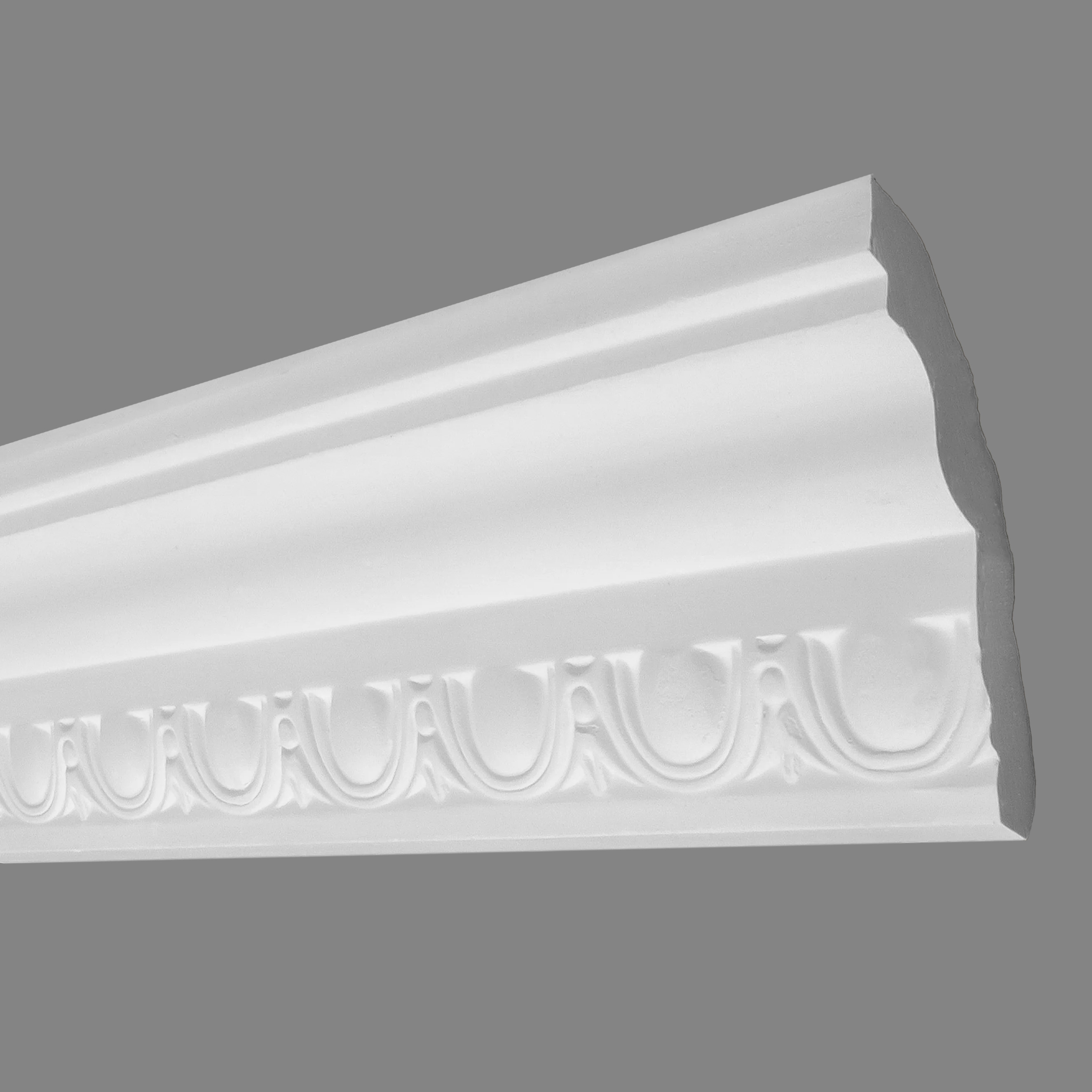 PROVISTON | Gipsleiste Magdeburg | Echter Gipsstuck | 50 x 50 x 1180 mm | Stuckleisten aus Gips