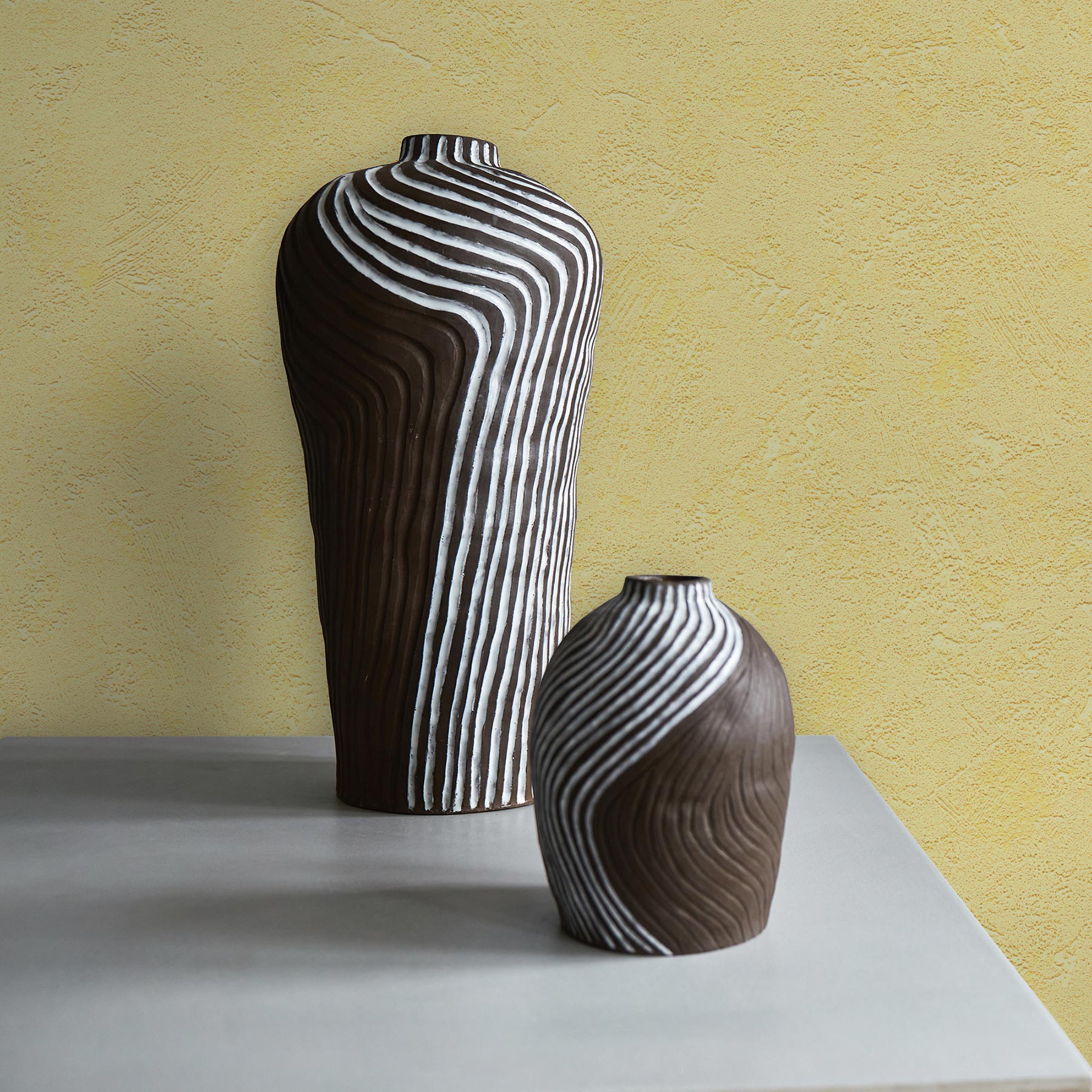 Tapete Uni M1-No.1986 Vliestapete Gelb Tapete Einfarbig Unitapete