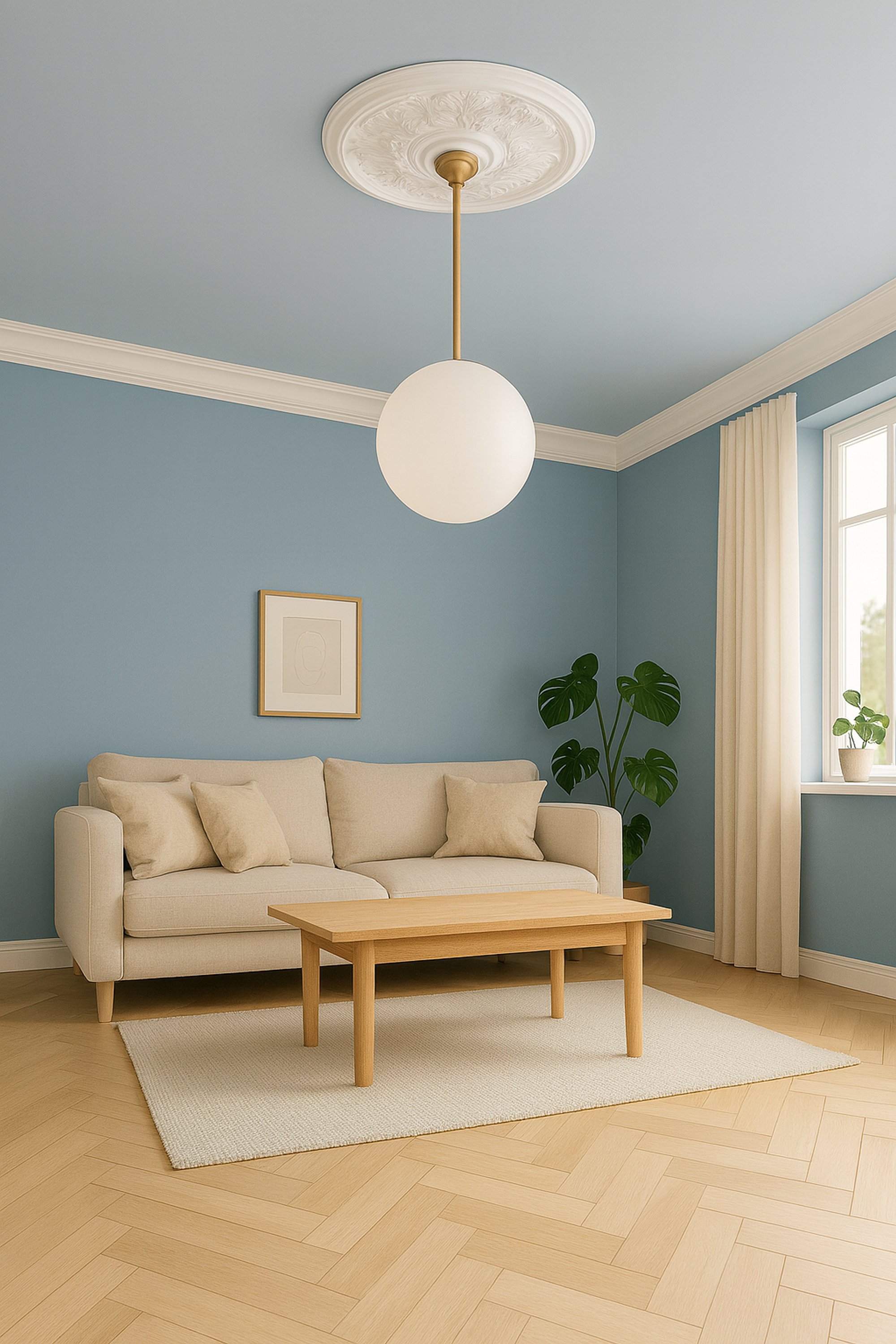 Stuckrosette R17 280 mm Deckenrosette Weiß überstreichbar Stuckrosette Styropor Marbet