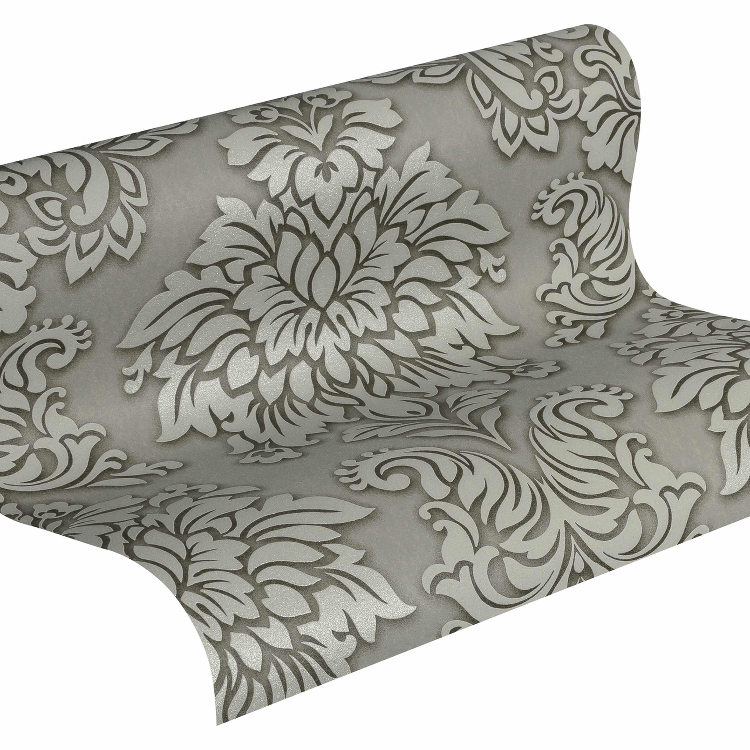 A.S. Creation Metropolitan Stories | 368981 | Vliestapete Barock | 0.53 m x 10.05 m | Grau