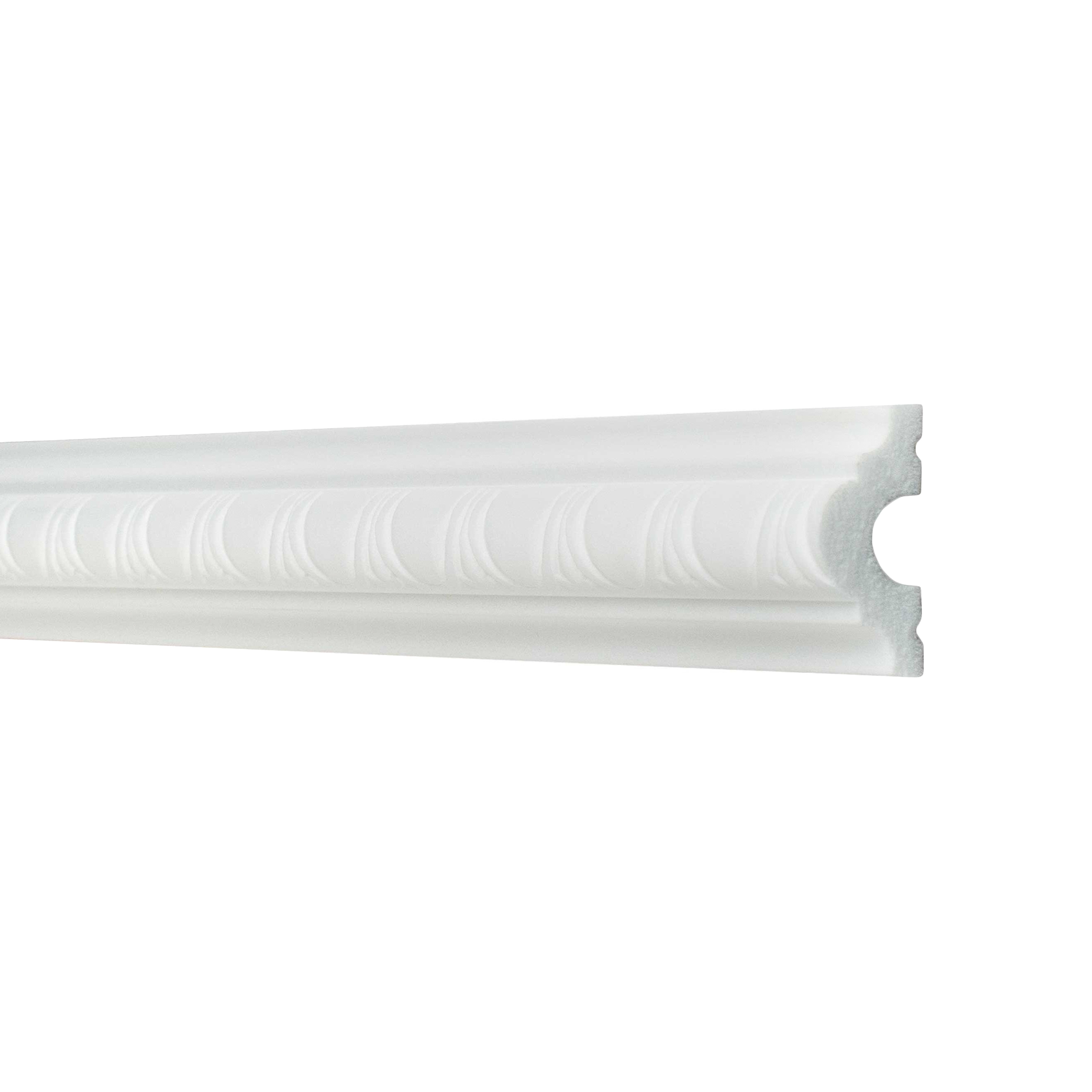 NMC Wandleiste WO1 WALLSTYL Polystyrol 18 x 38 x 2000 mm Weiß Zierleiste Stuckleiste