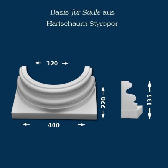 Säulenbasis "Wiesemann SB2" - unbeschichtet