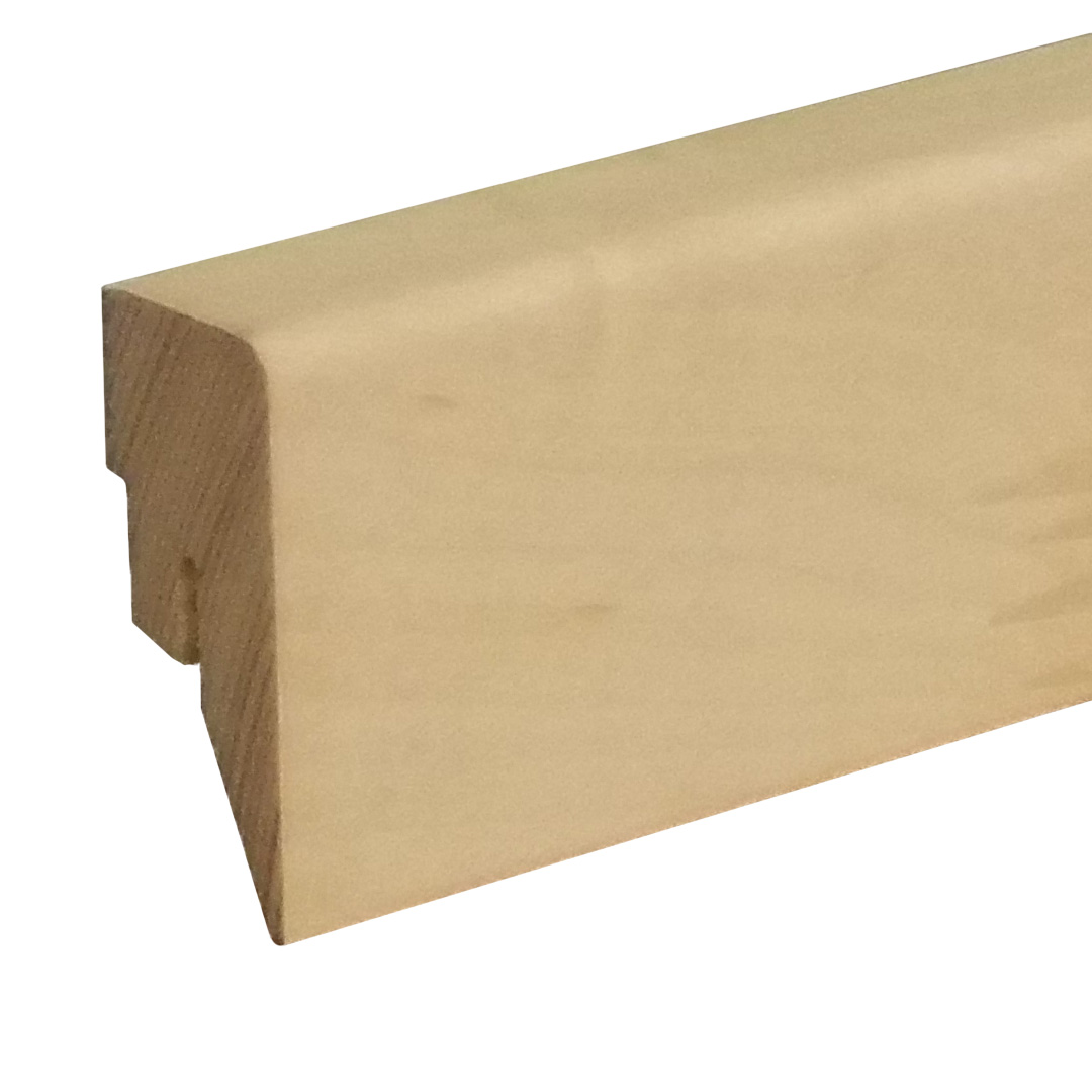 Sockelleiste / Fußleiste / Bodenleiste Taverone-4 (73031) | 16 x 40 x 2400 mm | Can. Ahorn lackiert