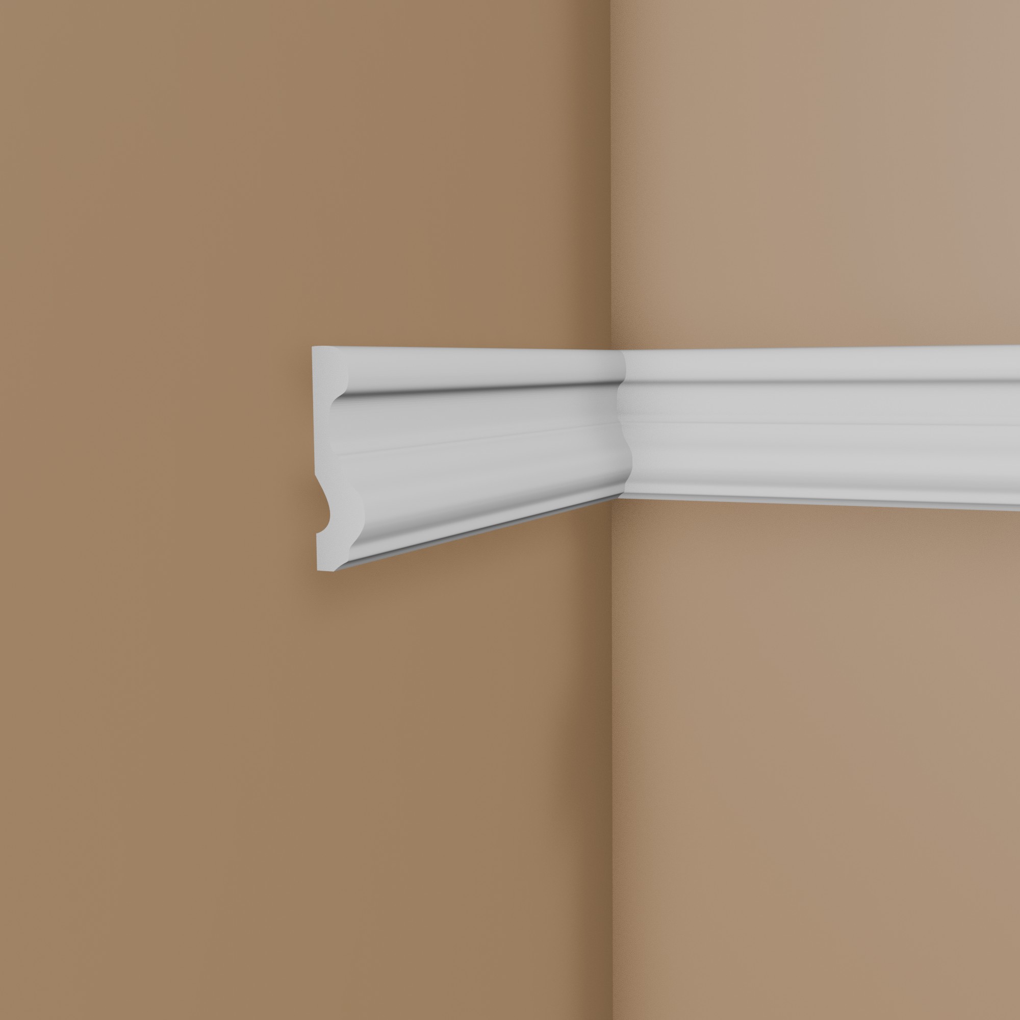 Zierleiste N 20 x 70 x 2000 mm Wandleiste Polystyrol Weiß NMC NOMASTYL