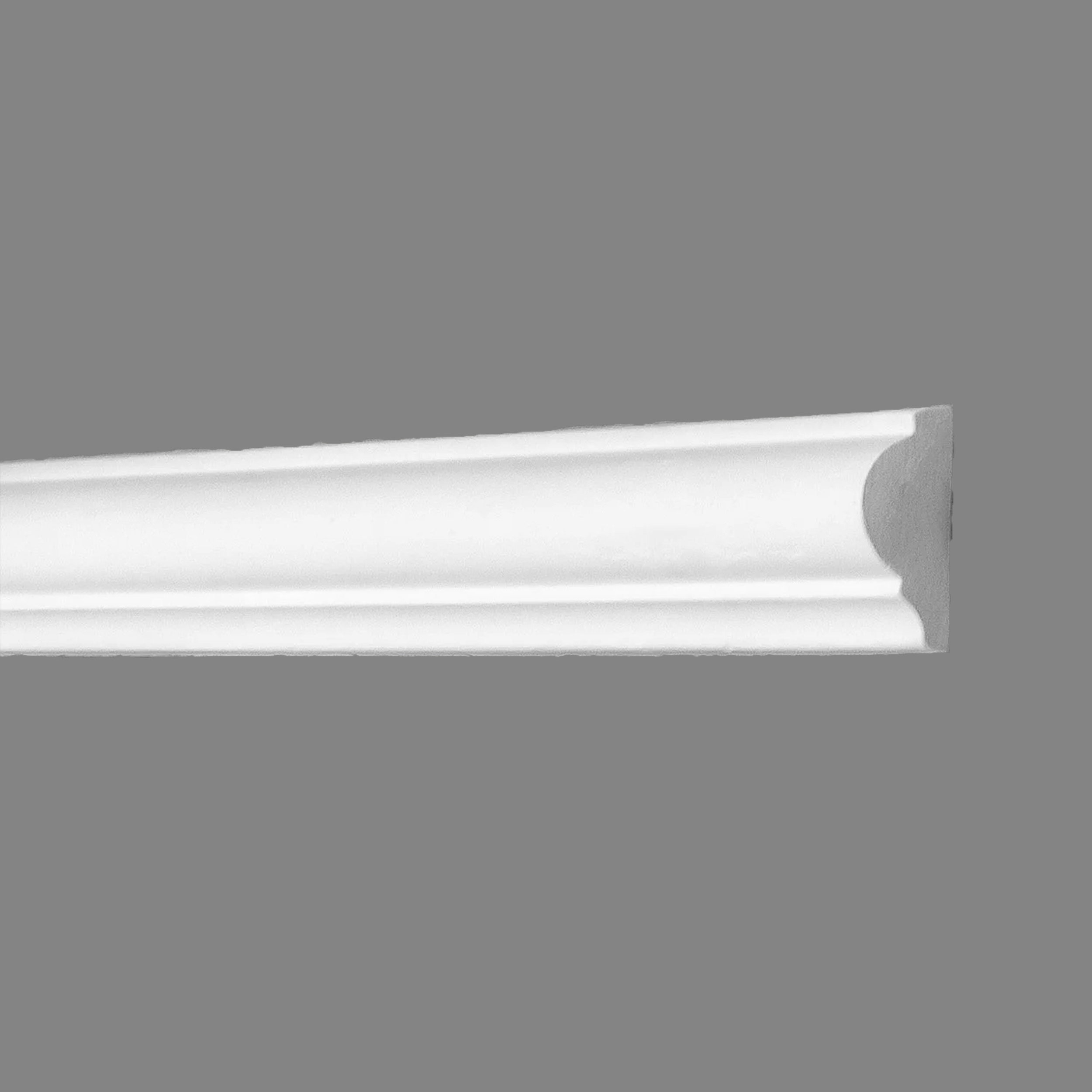 PROVISTON | Zierleiste Iserlohn | Gips | 21 x 910 mm | Wandleiste | Weiß