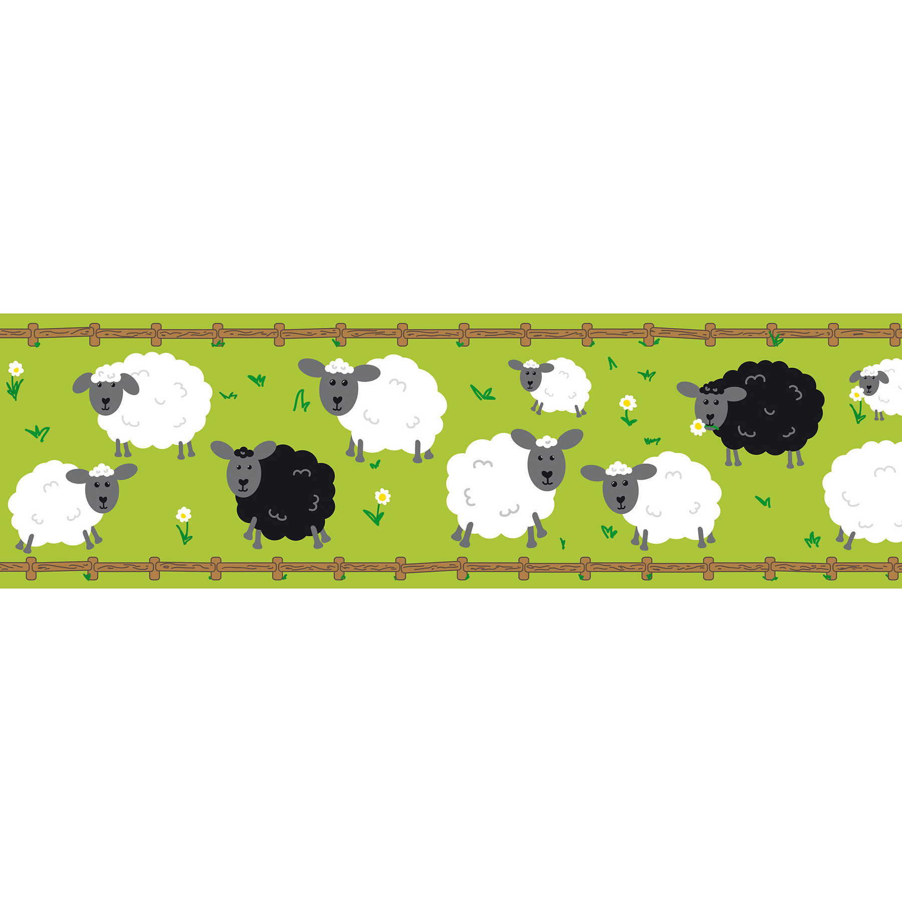 A.S. Creation | Lovely Kids | 403733 | Bordüre | Kinderzimmer | 5 x 0.155 m | Grün