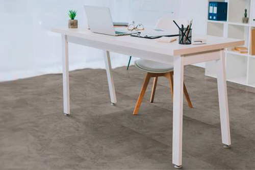 Vinylboden Fliesenoptik grau