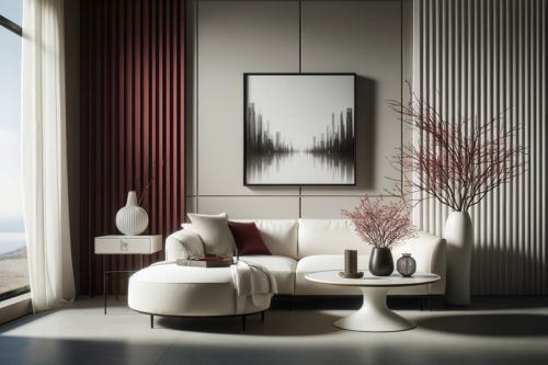 3D Paneelen im Wohnzimmer