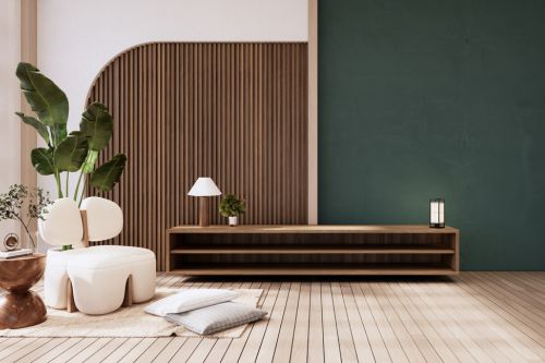 Wohnzimmer mit moderner Dekoration